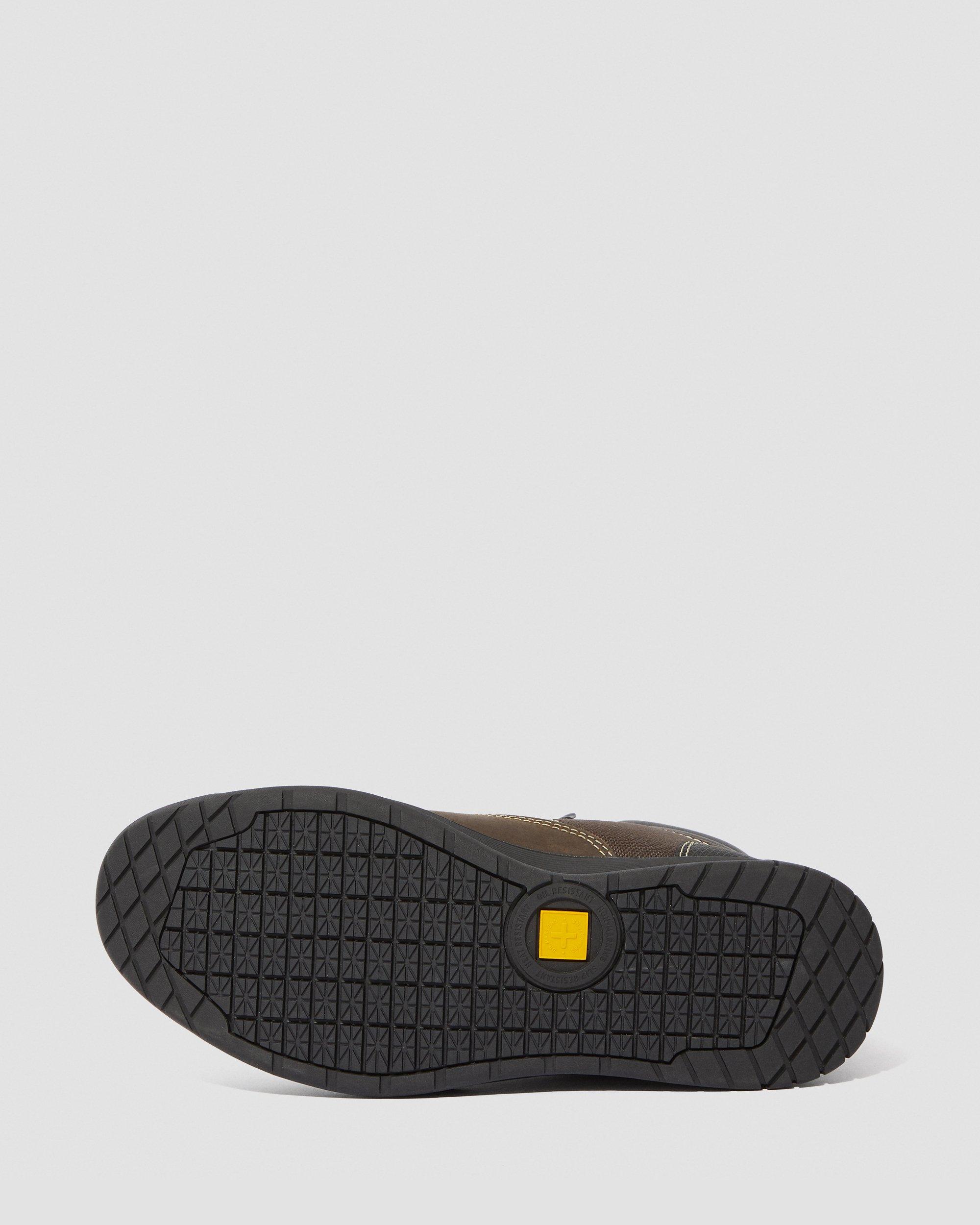Lintel Steel Toe Work Boots in Dark Brown | Dr. Martens display picture 1