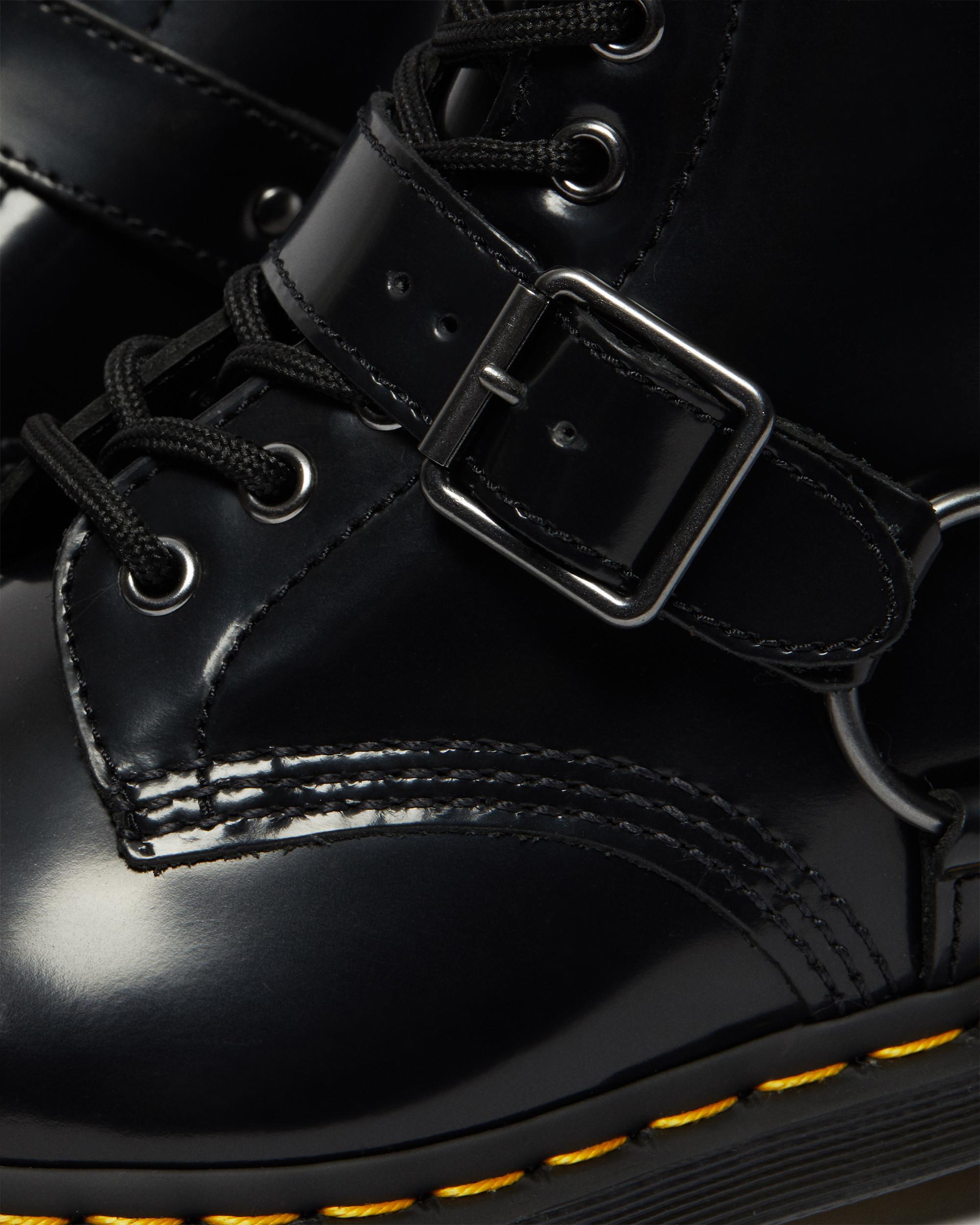 1460 Harness Leather Lace Up Boots, Black | Dr. Martens