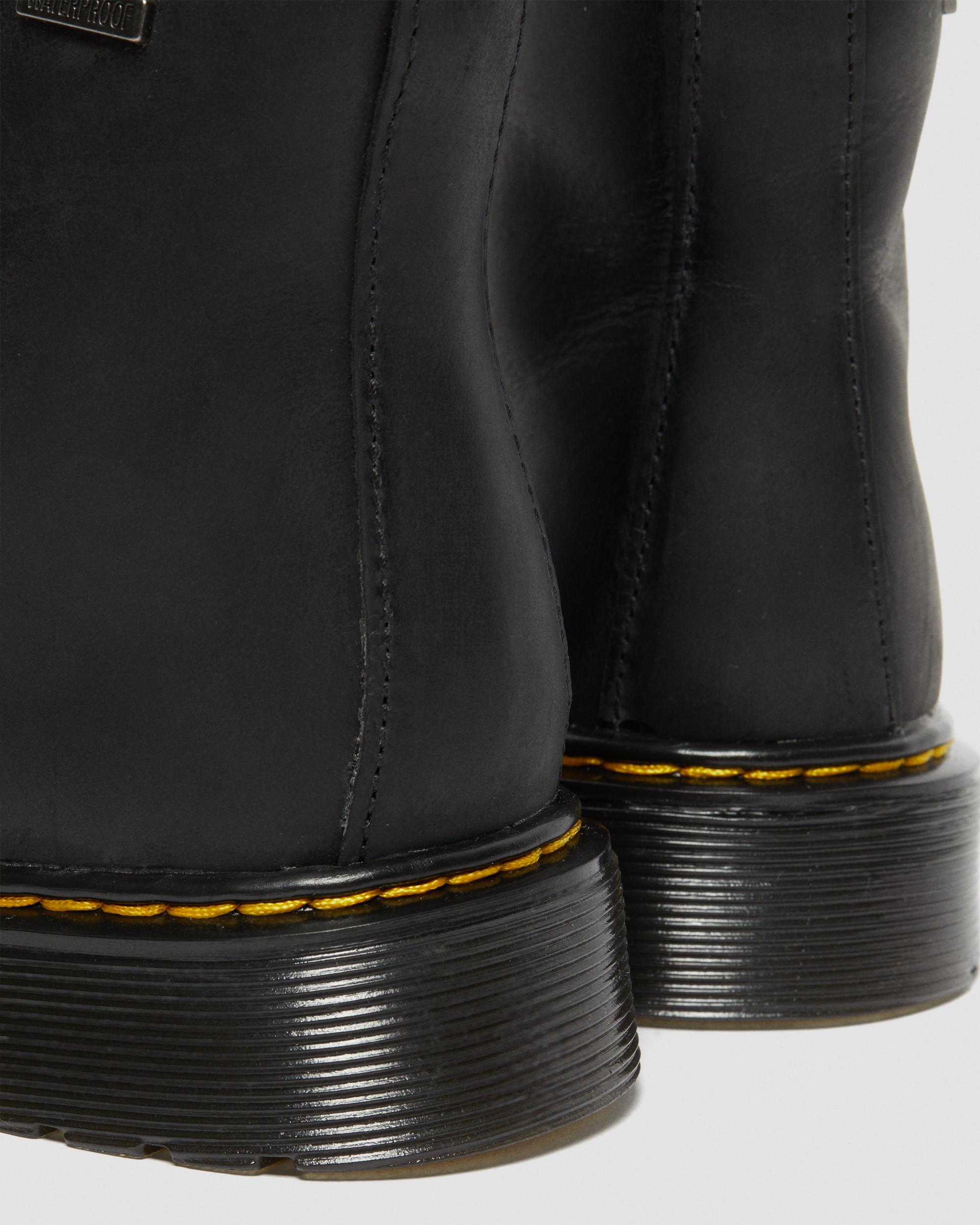 Bottes Dr. Martens Junior 1460 Cuir Noir Imperméables - Pointures US 4 & 5