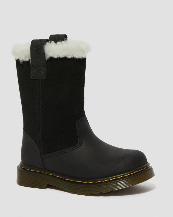Toddler Juney Faux Fur Lined Tall Boots Dr. Martens