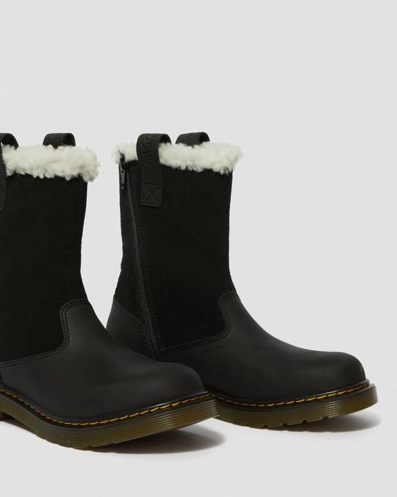 Youth Juney Faux Fur Lined Boots Dr. Martens