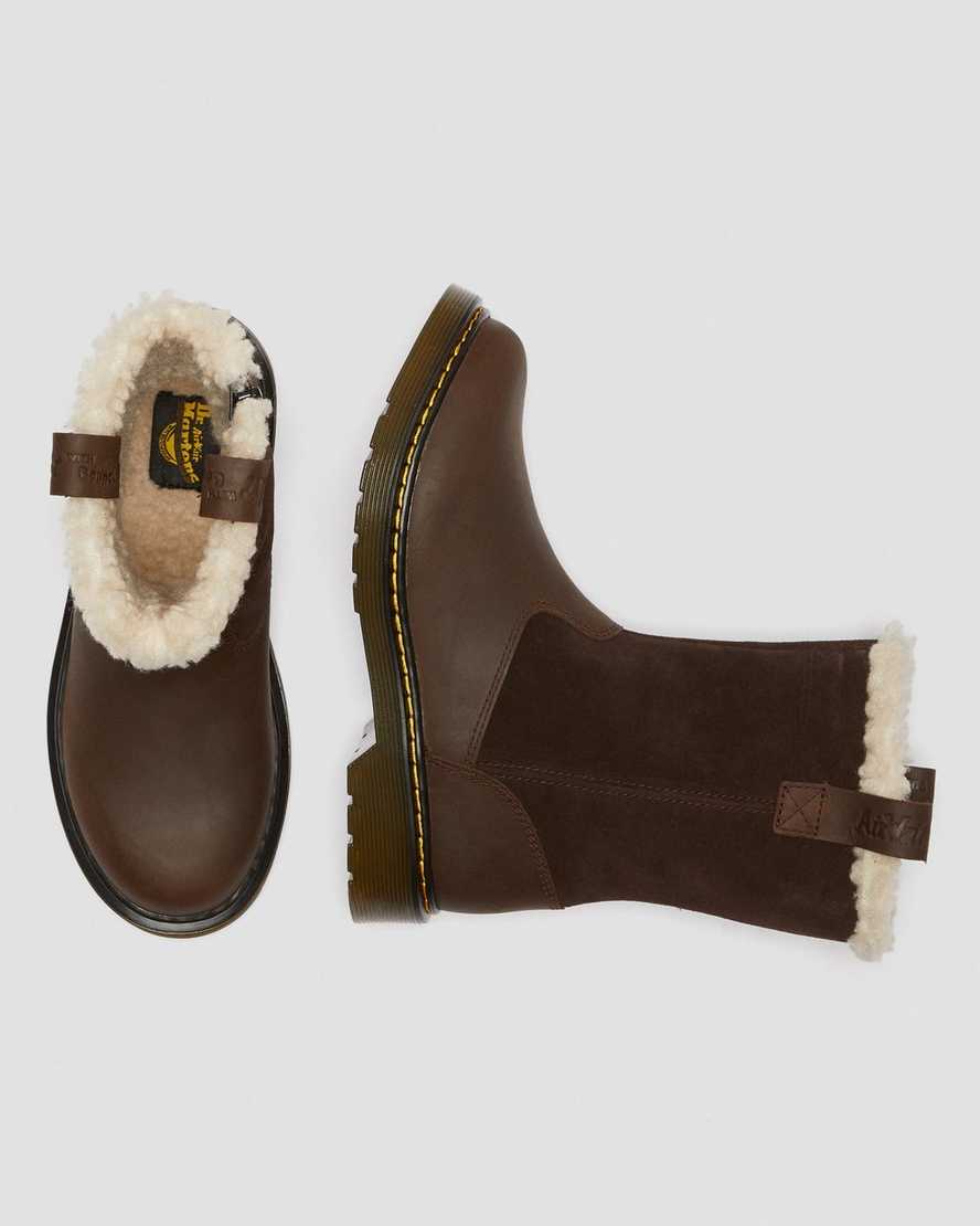 JUNEY YOUTH FAUX FUR LINED HIGH BOOTS | Dr Martens