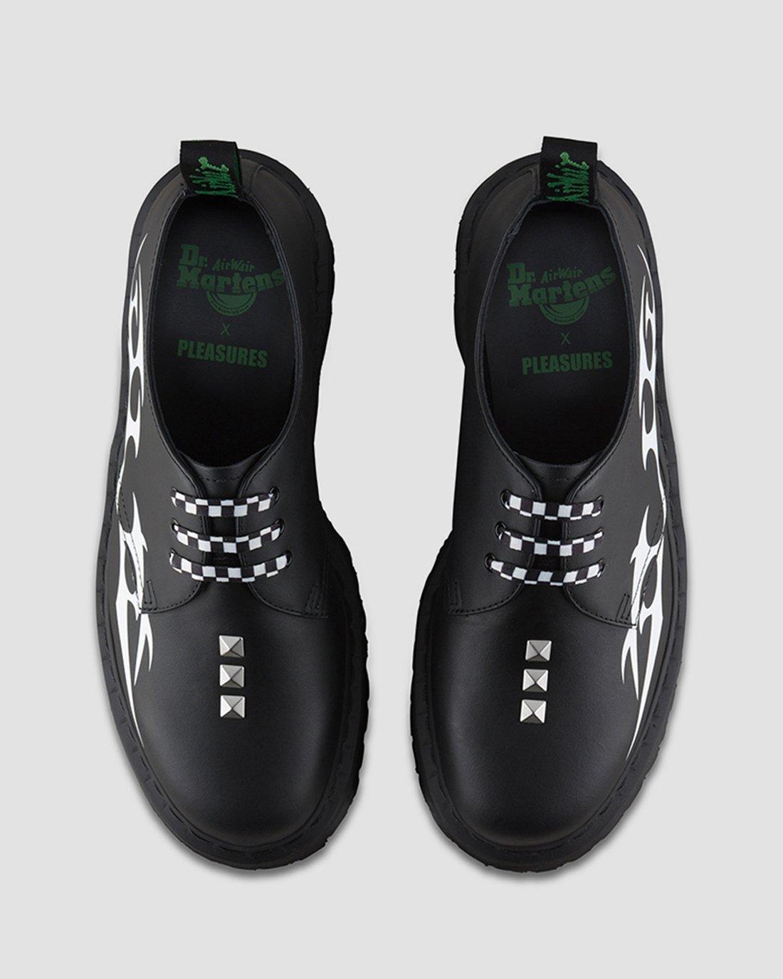 Pleasures 1461 Tribal Quad Retro in BLACK+WHITE | Dr. Martens™