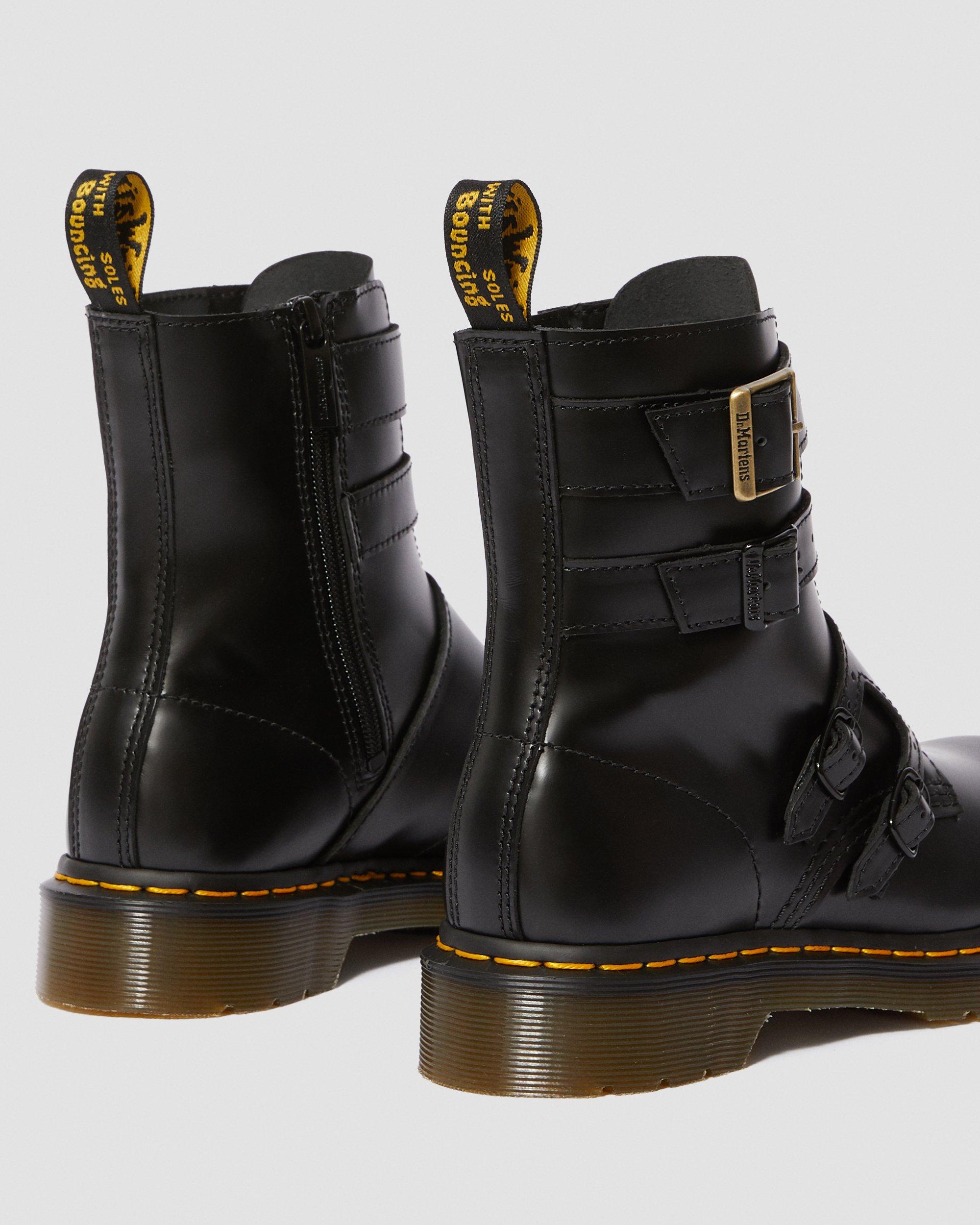 BLAKE II LEATHER BUCKLE BOOTS Dr. Martens