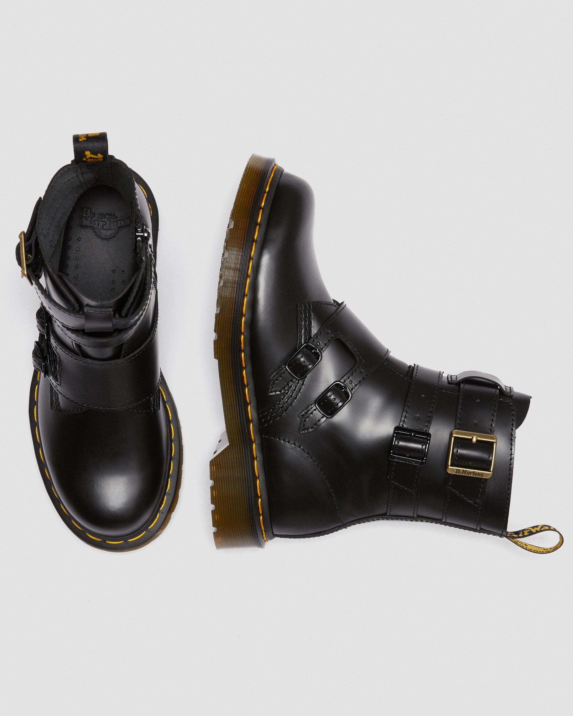BLAKE II LEATHER BUCKLE BOOTS Dr. Martens