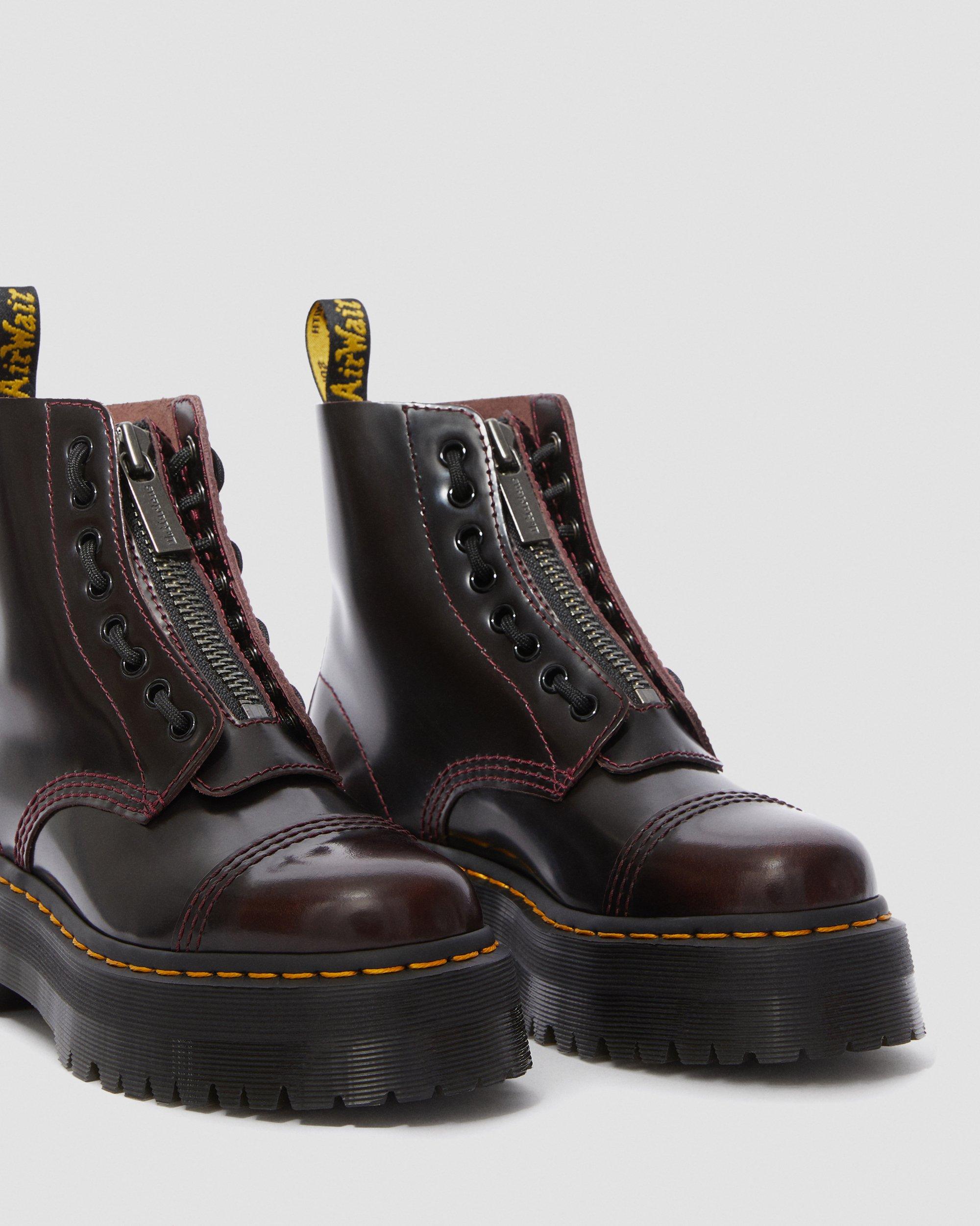 Sinclair Arcadia Platform Boots, Cherry Red | Dr. Martens