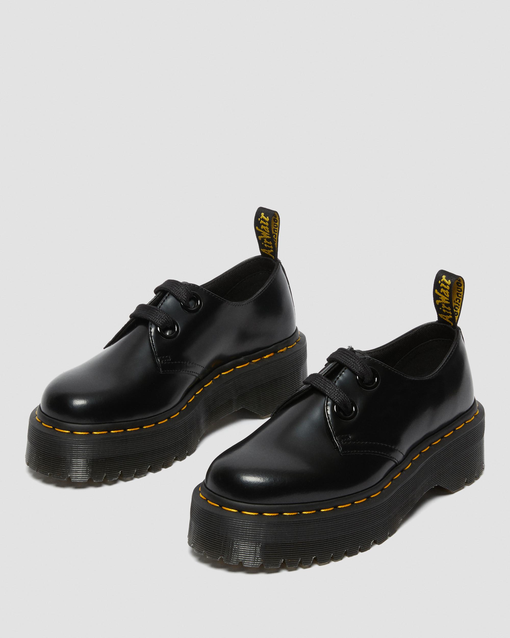 DR MARTENS Holly Women's Leather Platform Shoes