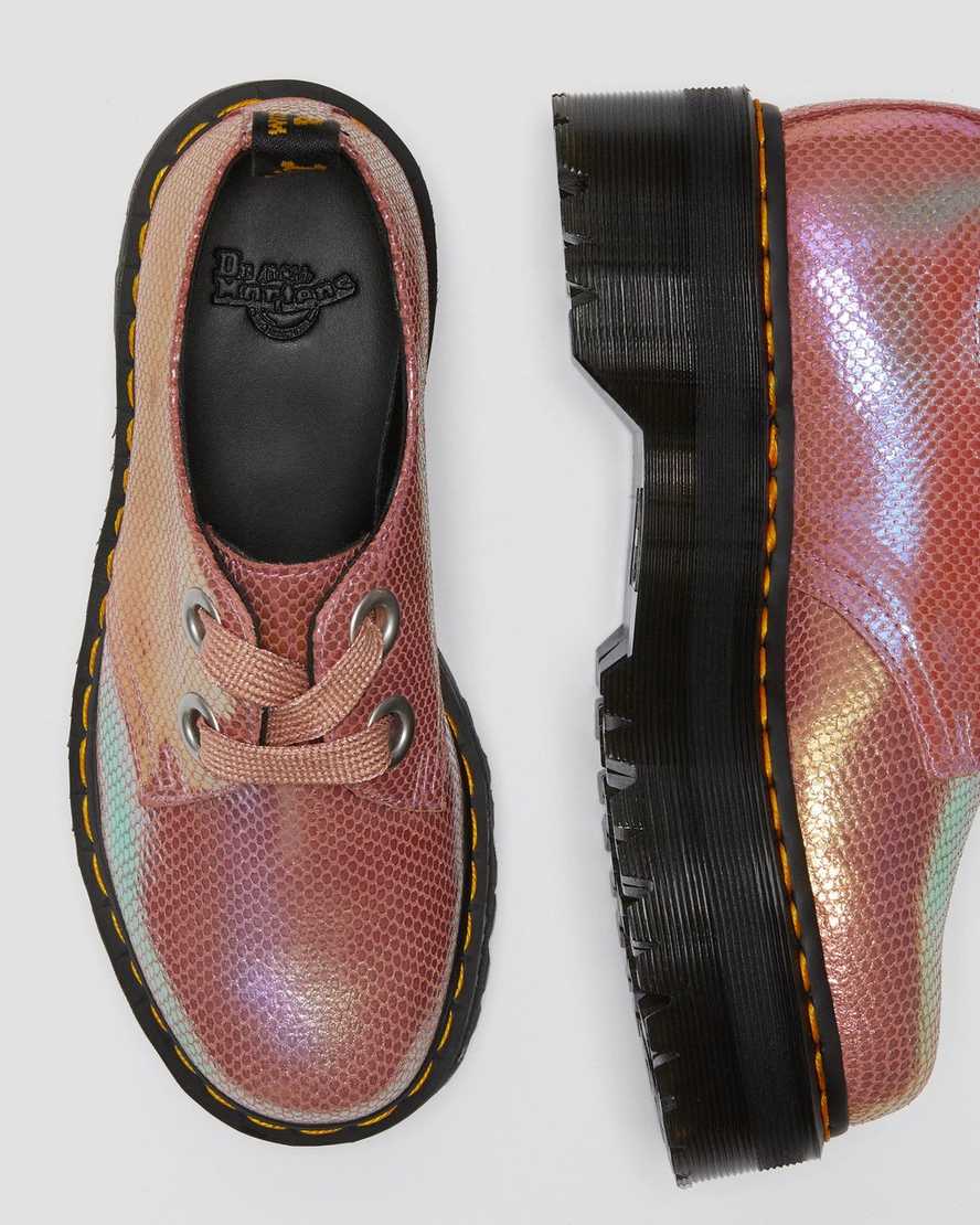 Holly Women's Iridescent Leather Platform Shoes | Dr Martens