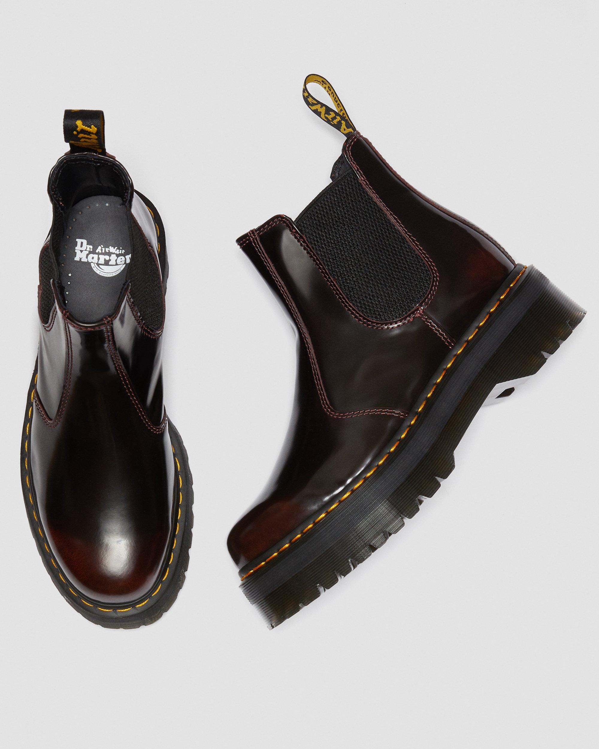 2976 Quad Platform Chelsea Boots in CHERRY RED | Dr. Martens™