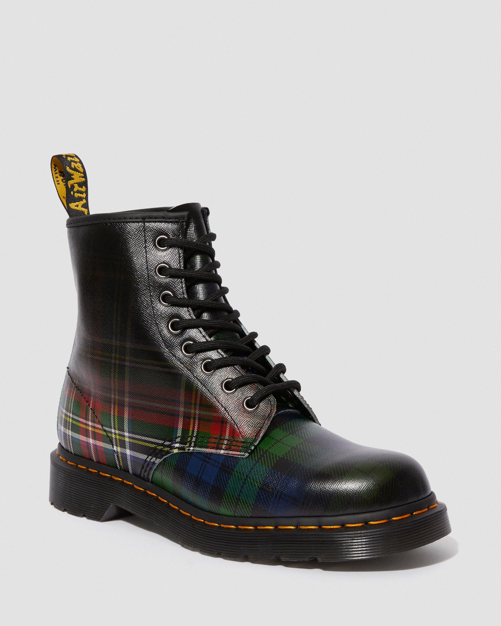 Plaid on sale doc martens