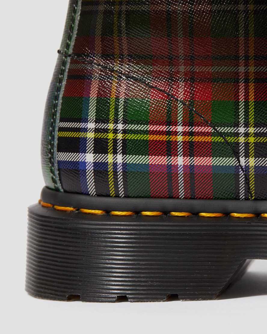 Botas de piel con estampado de tartán 1460 Tartan Dr. Martens