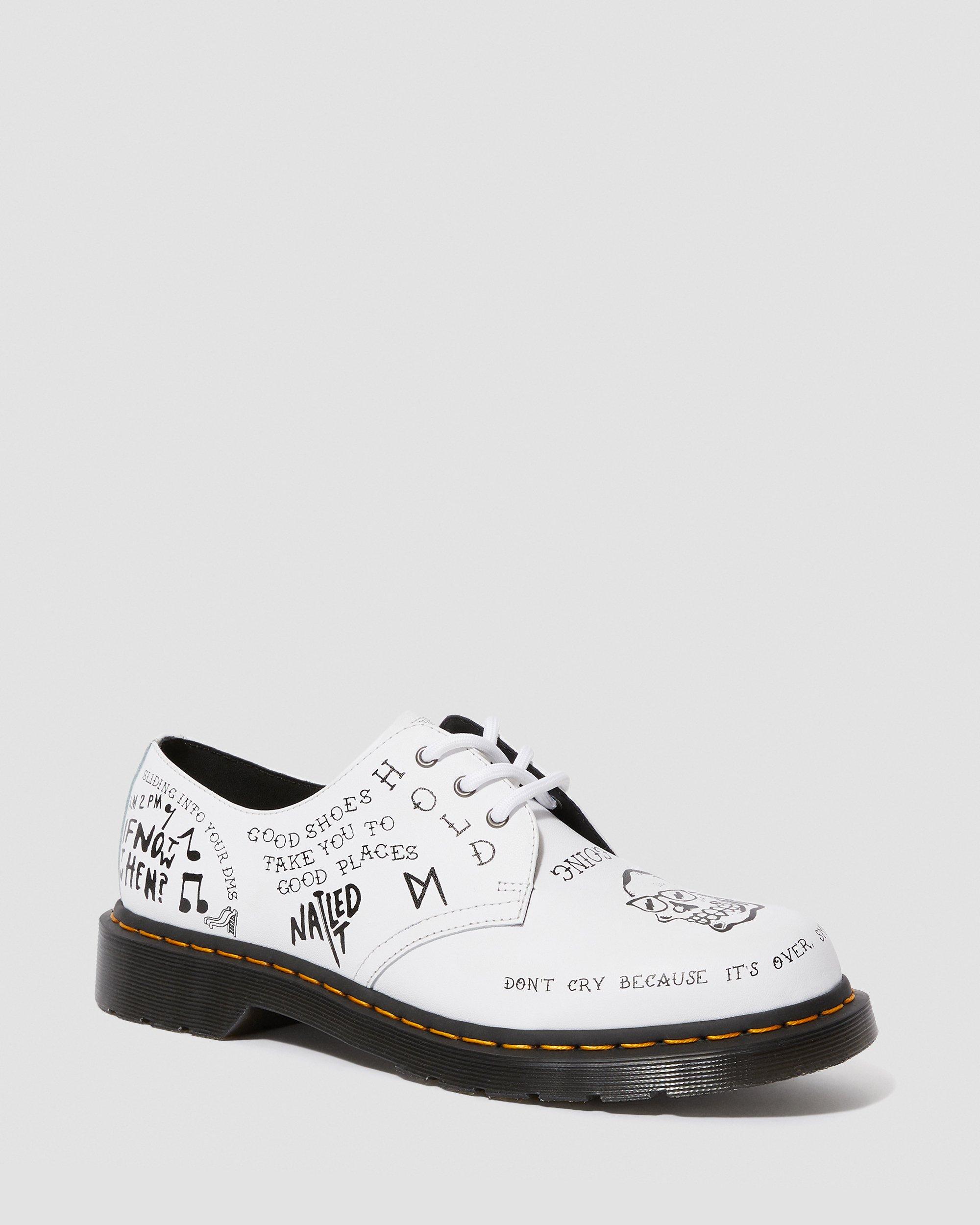限定モデル Dr. Martens 1461 SCRIBBLE 落書き UK5 1461 SCRIBBLE in WHITE+BLACK | Dr. Martens™