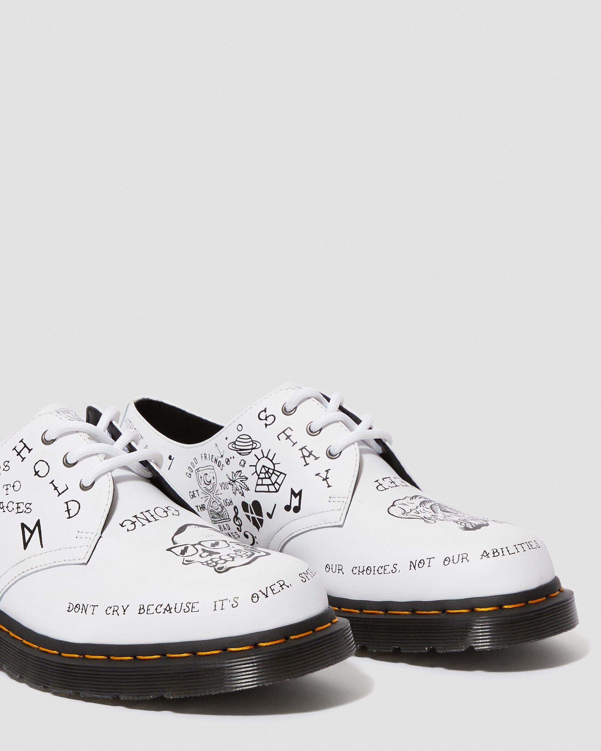 1461 Scribble in WHITE+BLACK | Dr. Martens™