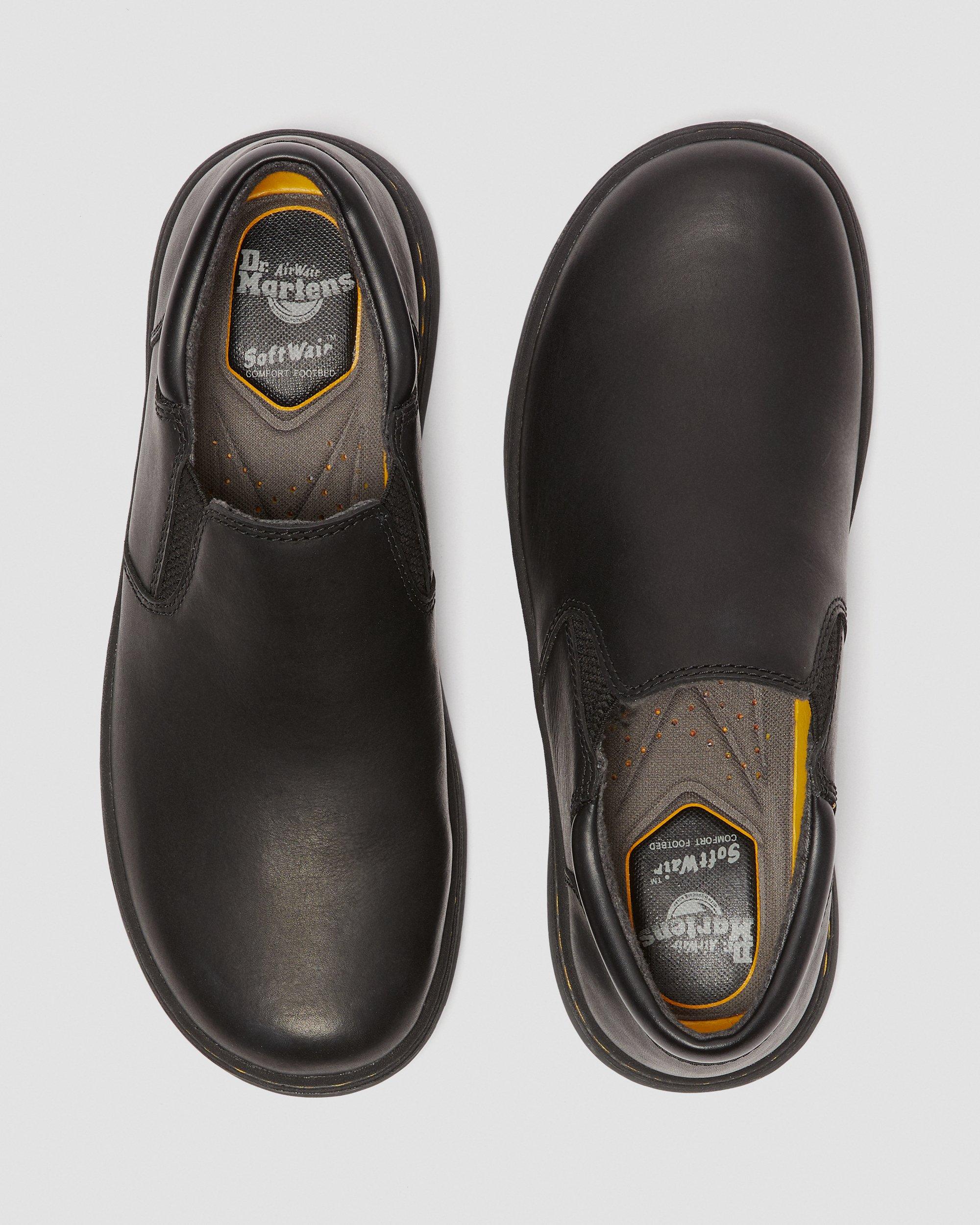 Tipton Leather Slip On Shoes in Black | Dr. Martens display picture 2