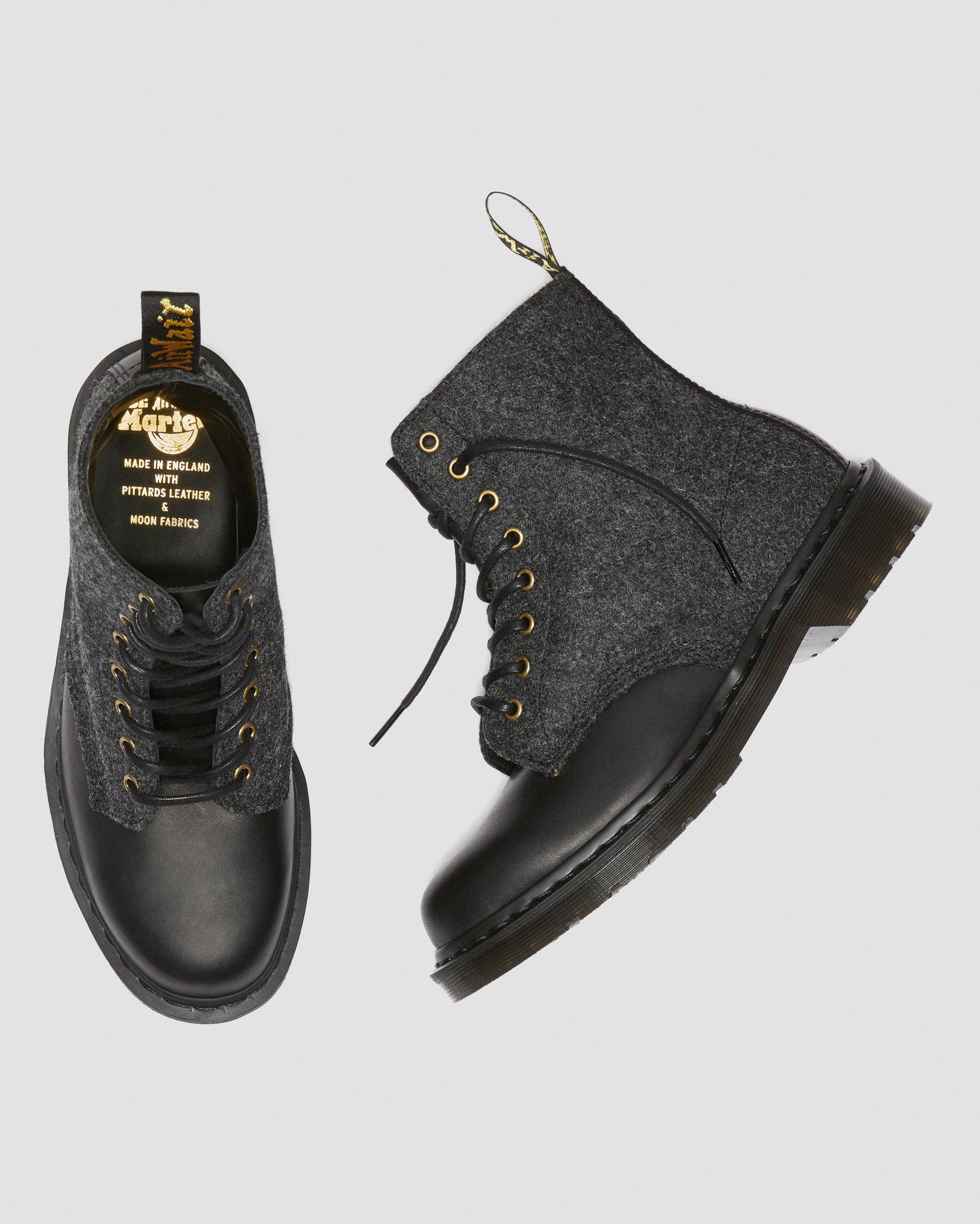 1460 Pascal Melton Wool in Black | Dr. Martens