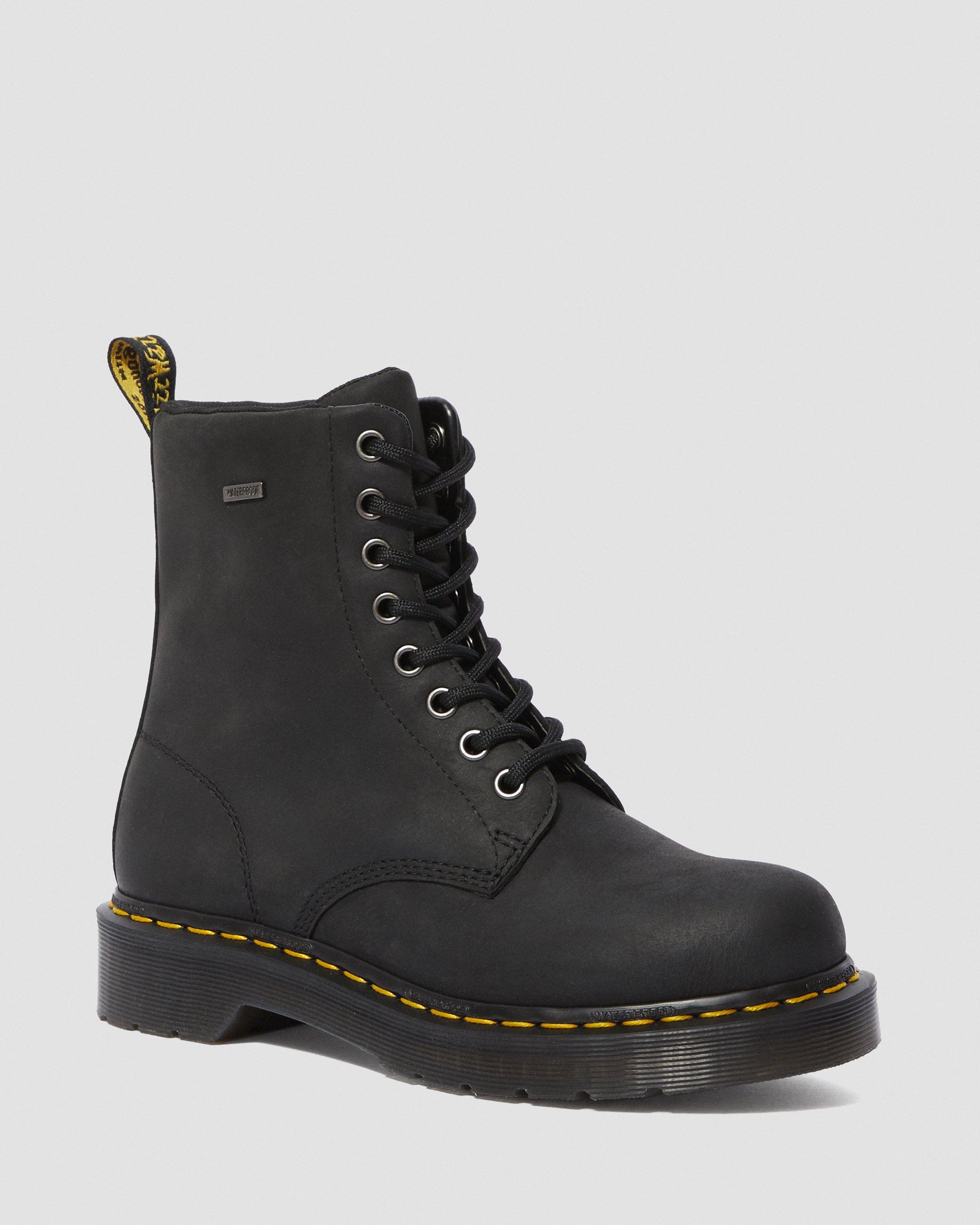 1460 Women's Waterproof Lace Up Boots, Black | Dr. Martens