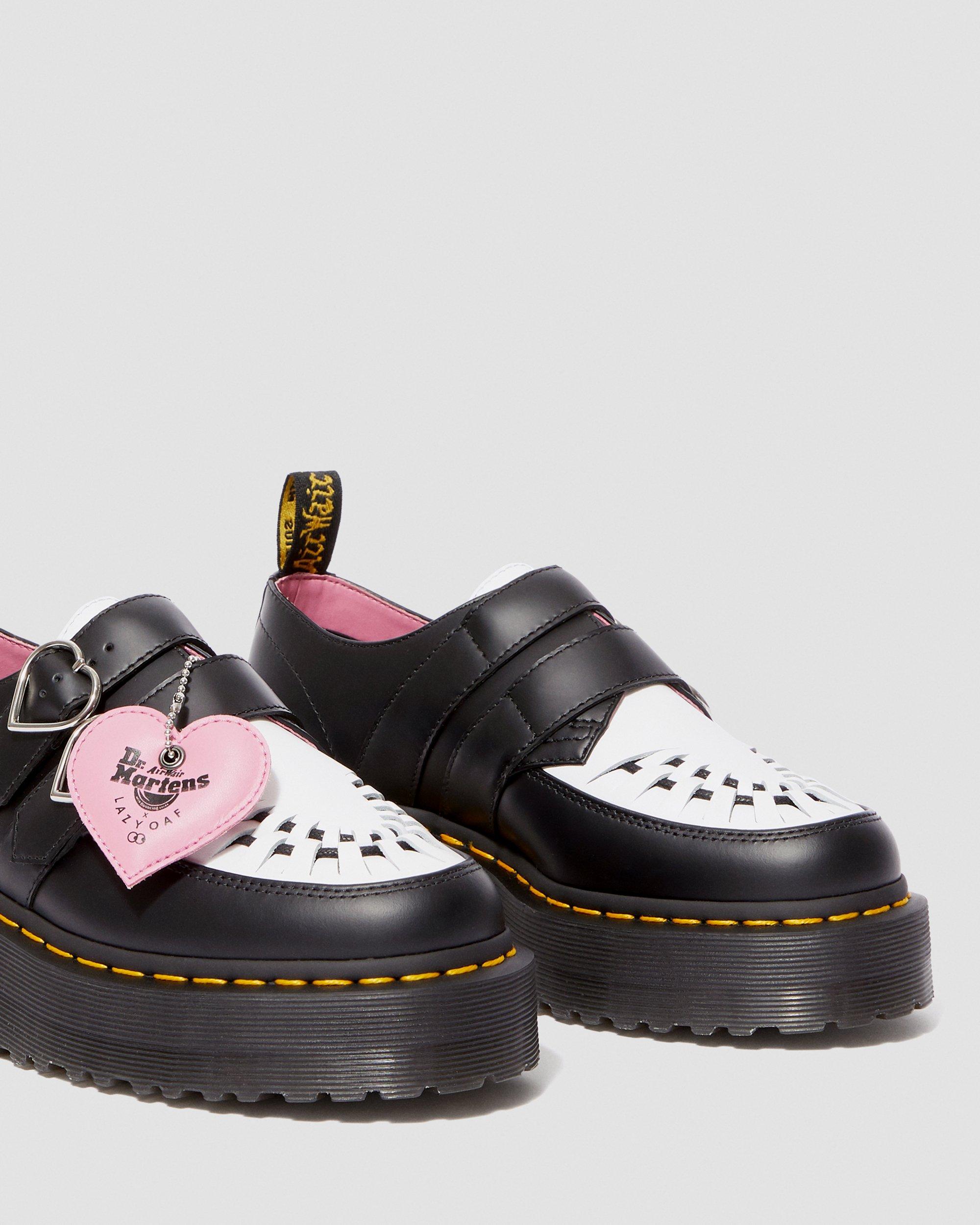 Lazy Oaf Buckle Creeper in BLACK+WHITE | Dr. Martens™