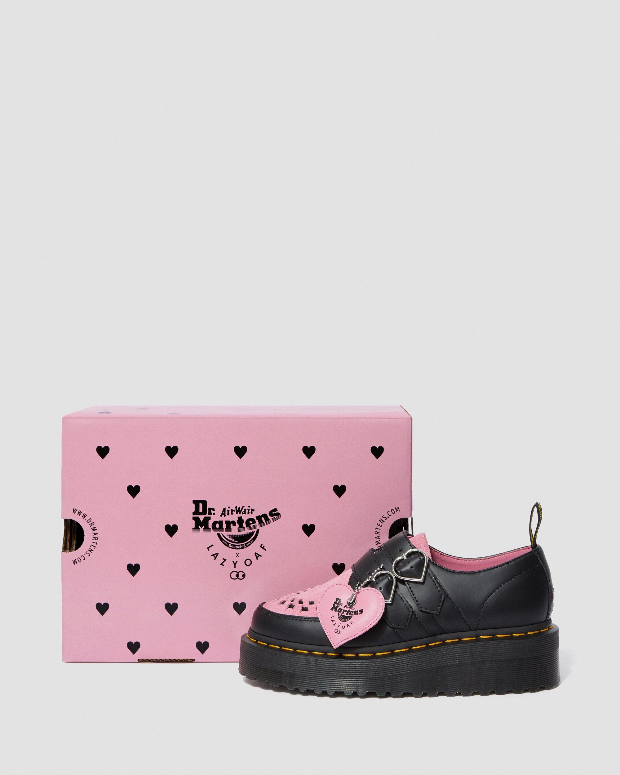 LAZY OAF BUCKLE CREEPER in BLACK+WHITE | Dr. Martens™