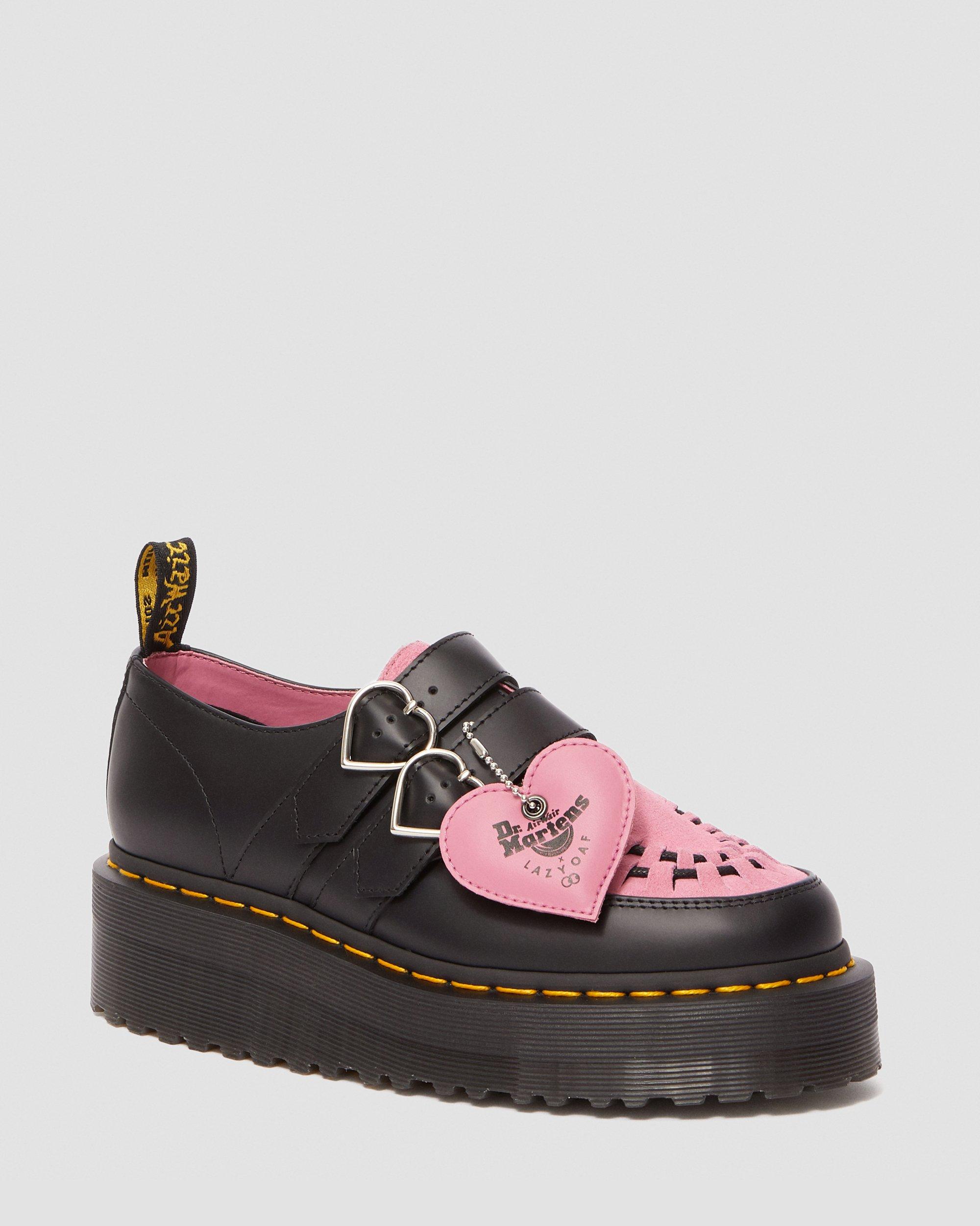 Lazy Oaf Buckle Creeper in BLACK + PINK | Dr. Martens™