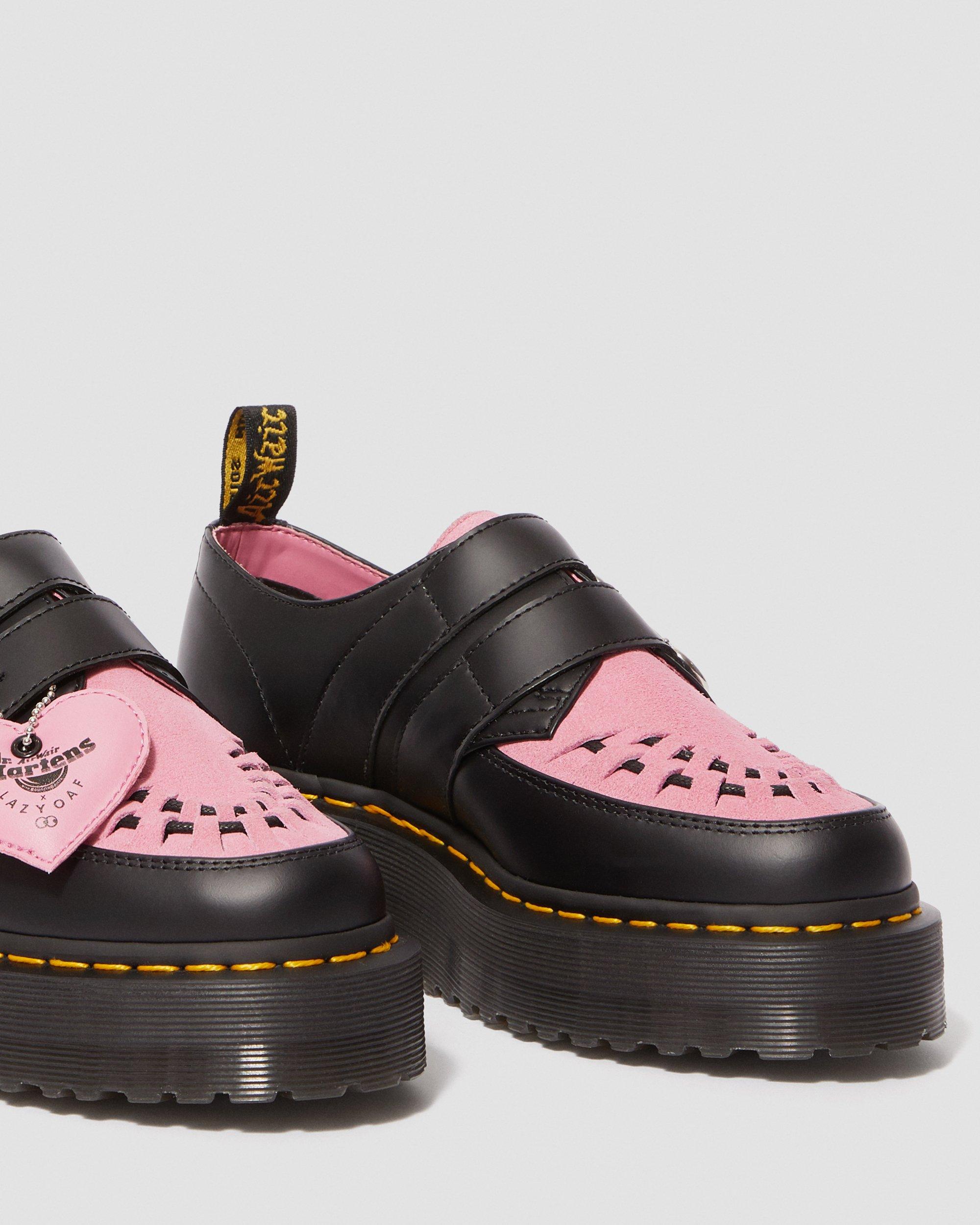 Lazy Oaf Buckle Creeper in BLACK + PINK | Dr. Martens™