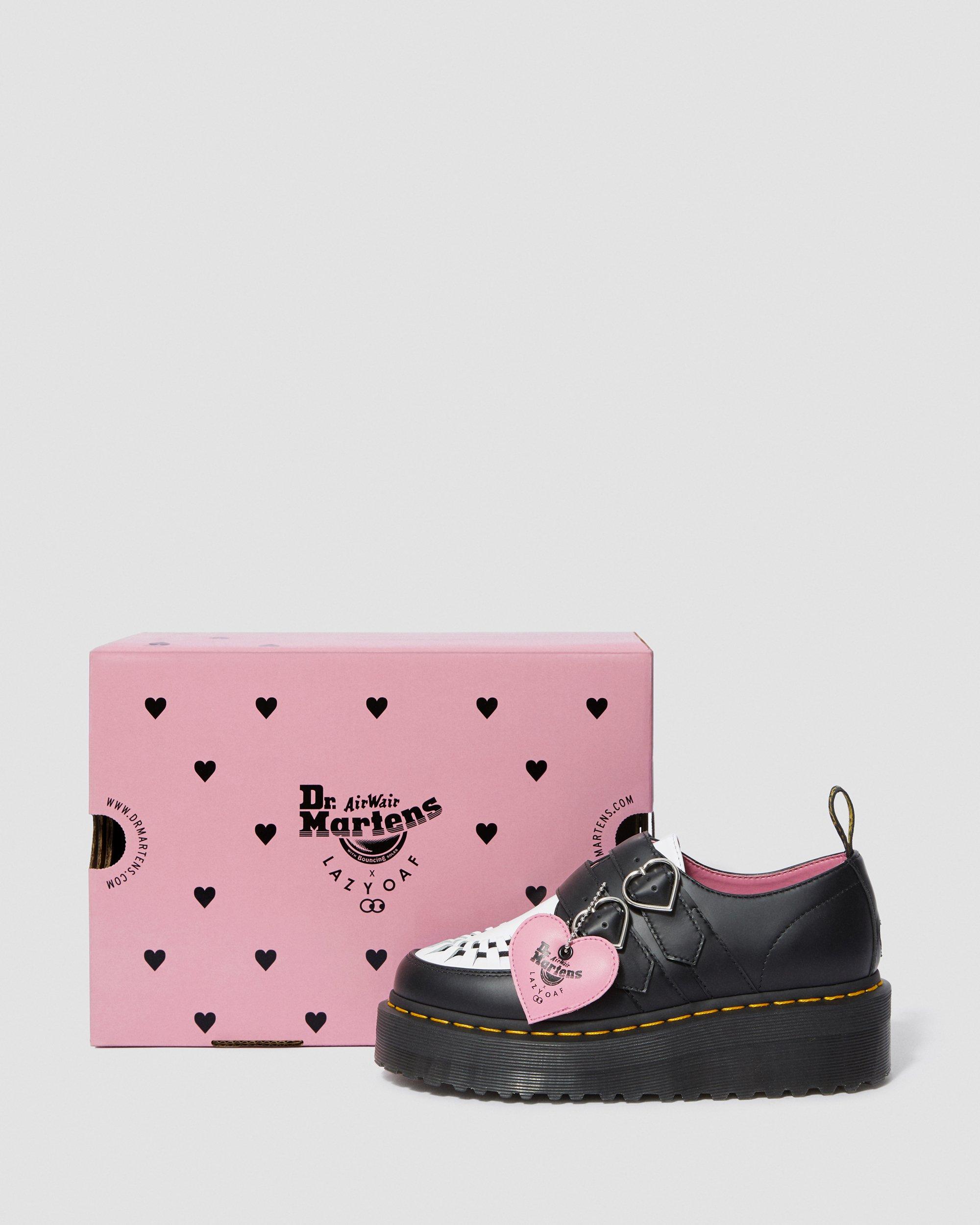 Lazy Oaf Buckle Creeper in BLACK + PINK | Dr. Martens™