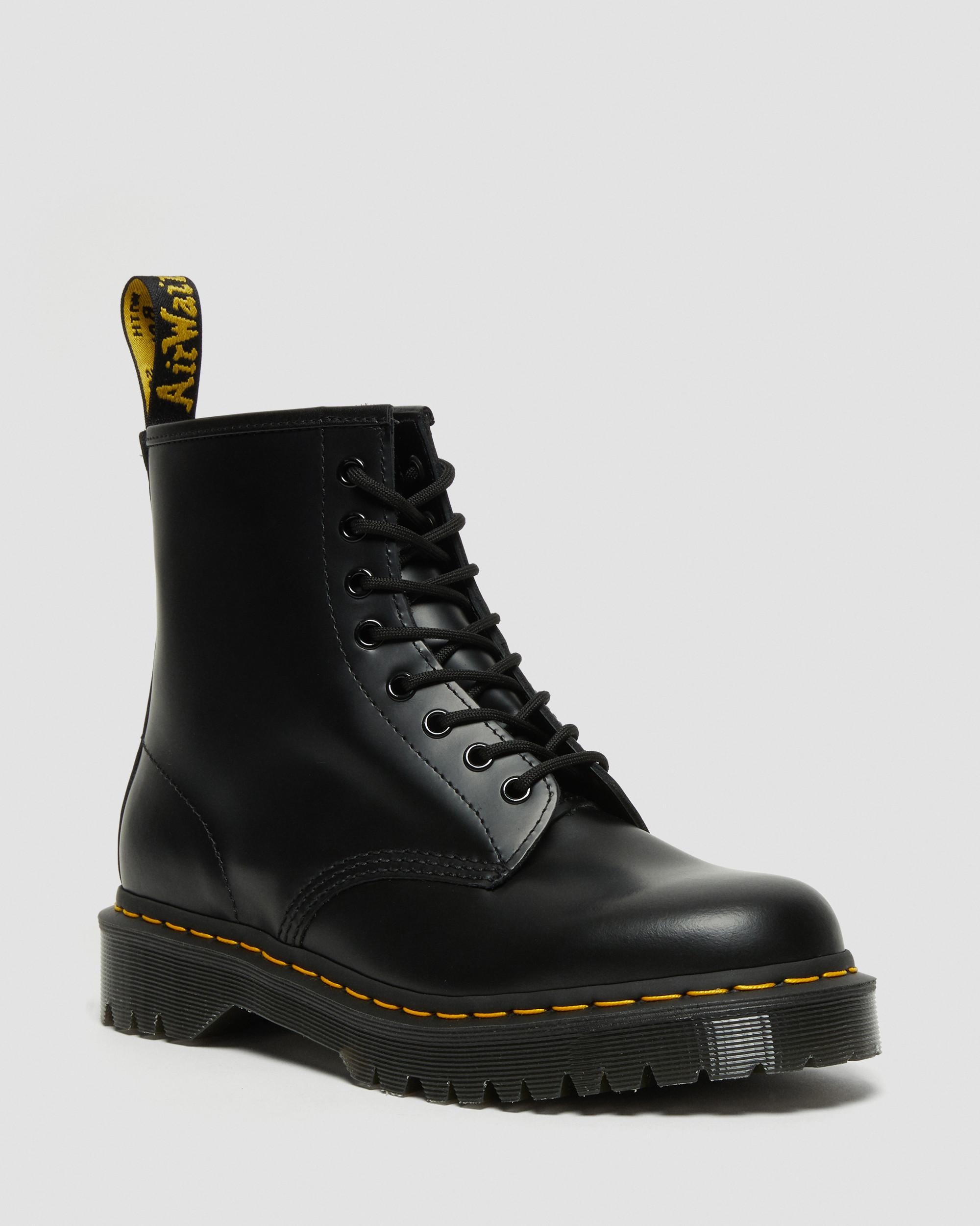 1460 Bex Smooth Leather Lace Up Boots in Black | Dr. Martens