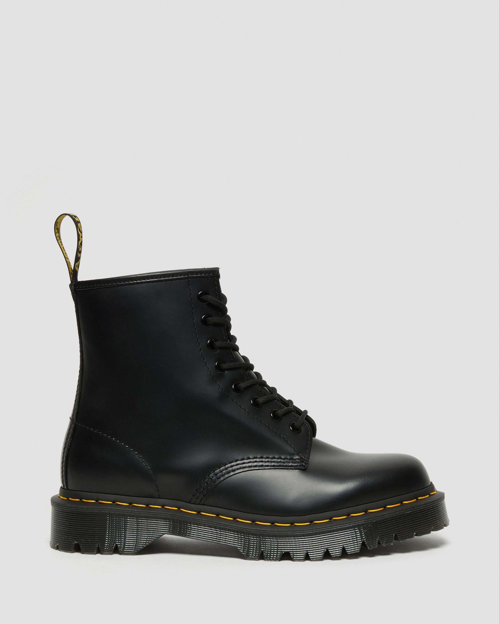 1460 Bex Smooth Leather Platform Boots in Black | Dr. Martens