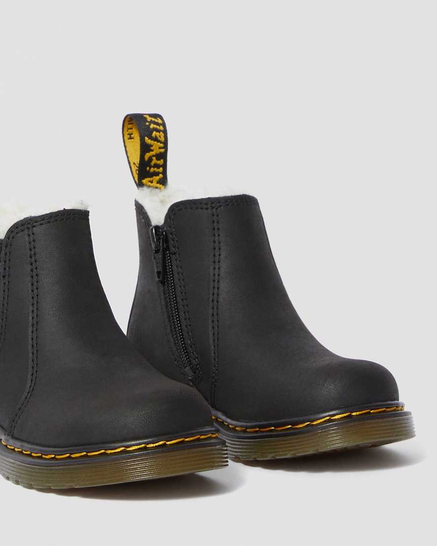 Toddler Fur-Lined 2976 Leonore Chelsea Boots | Dr Martens