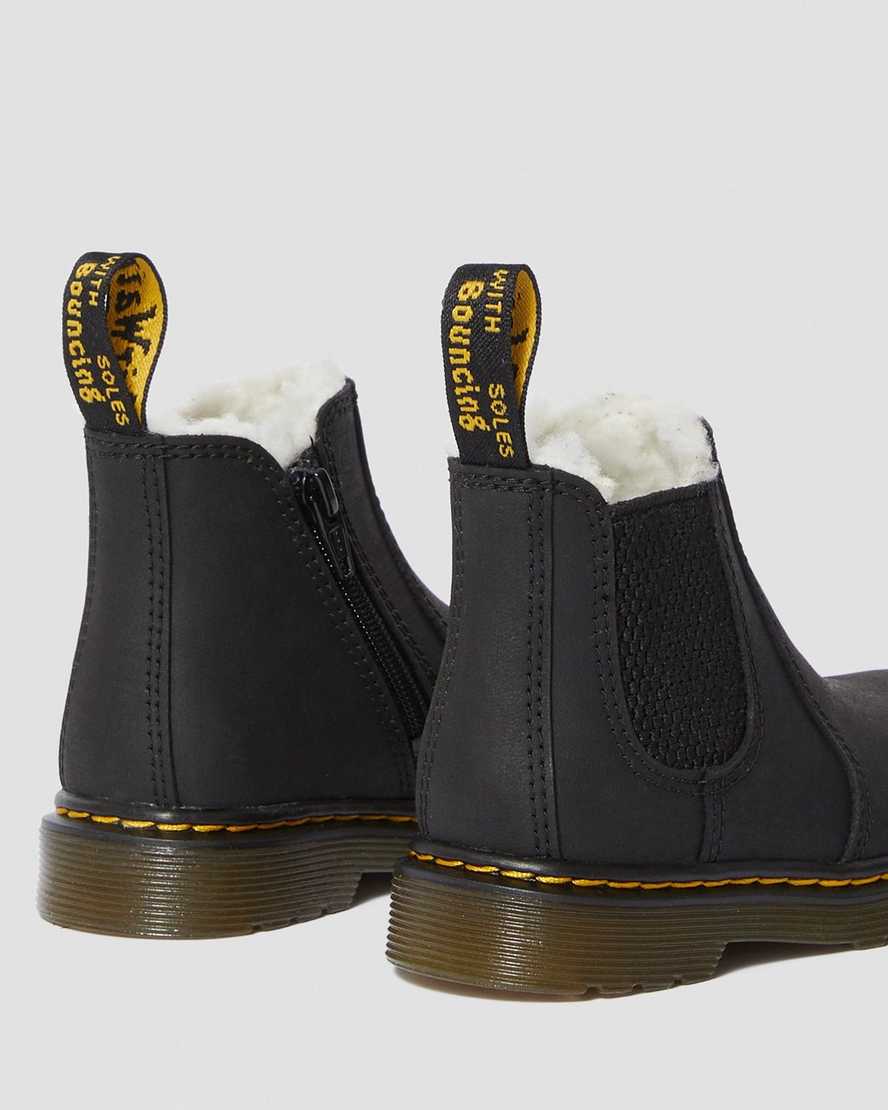 Toddler Fur-Lined 2976 Leonore Chelsea Boots | Dr Martens