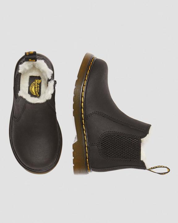 Toddler Fur-Lined 2976 Leonore Chelsea Boots Dr. Martens