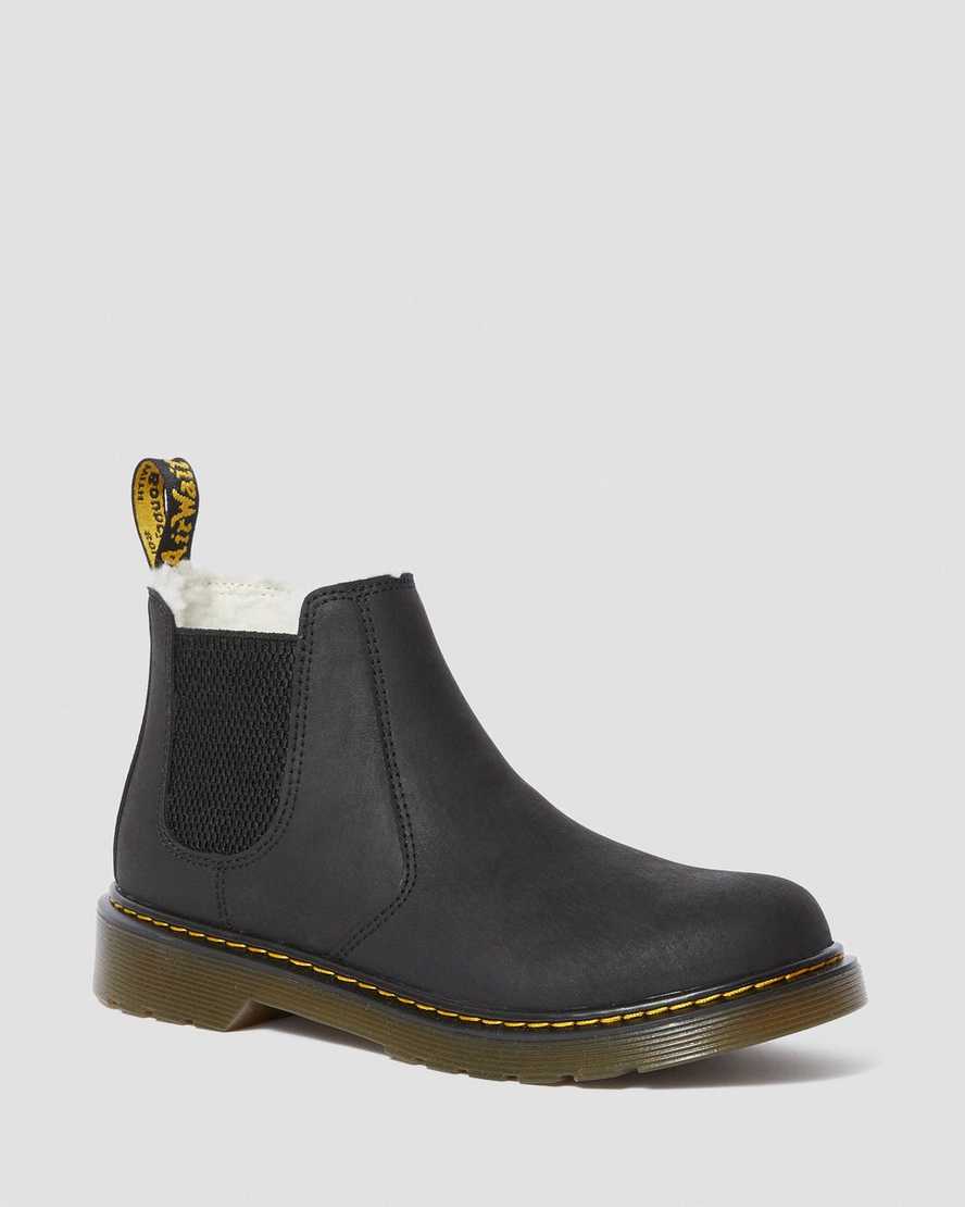 Youth Fur-Lined 2976 Leonore Chelsea Boots | Dr Martens
