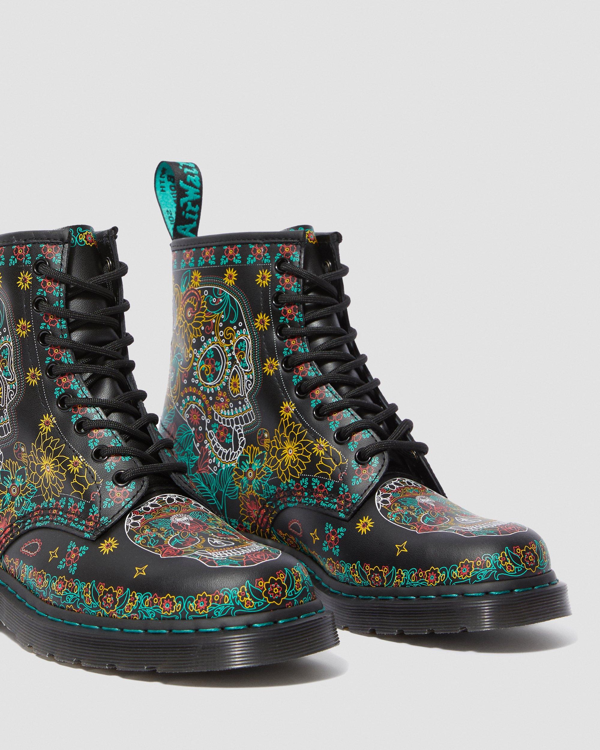 dr martens day of the dead boots