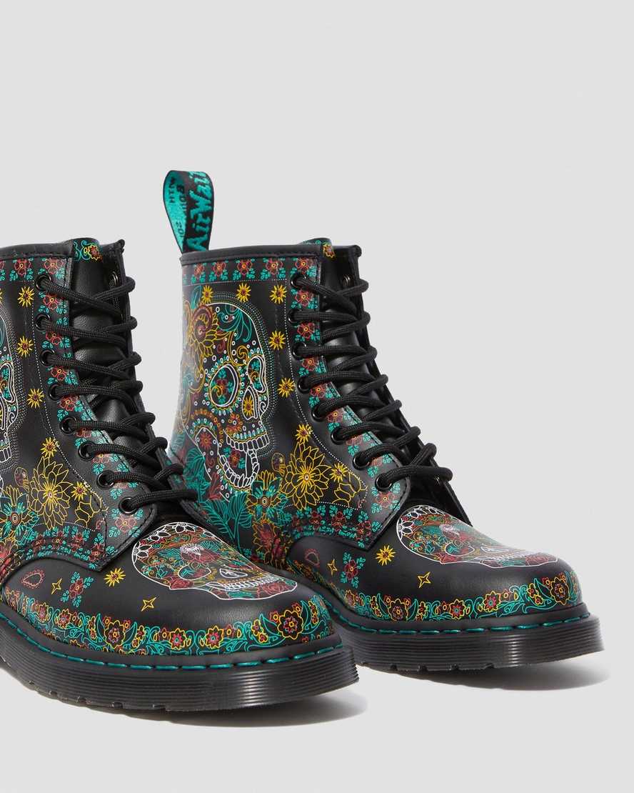 1460 SKULL LEATHER ANKLE BOOTS | Dr Martens