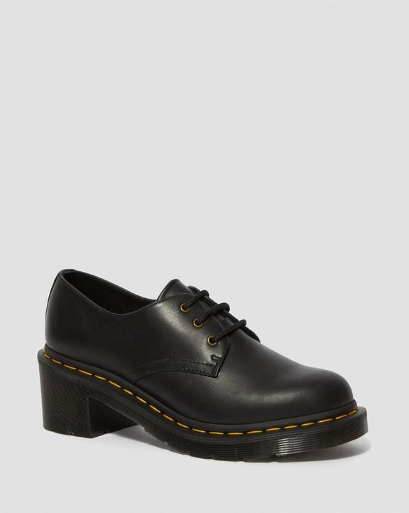Amory Women's Wanama Leather Heeled Shoes in Black | Dr. Martens Amory Women's Wanama Leather Heeled Shoes in Black | Dr. Martens