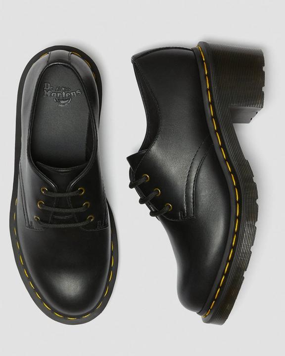 Amory Women's Wanama Leather Heeled Shoes in Black | Dr. Martens Amory Women's Wanama Leather Heeled Shoes in Black | Dr. Martens