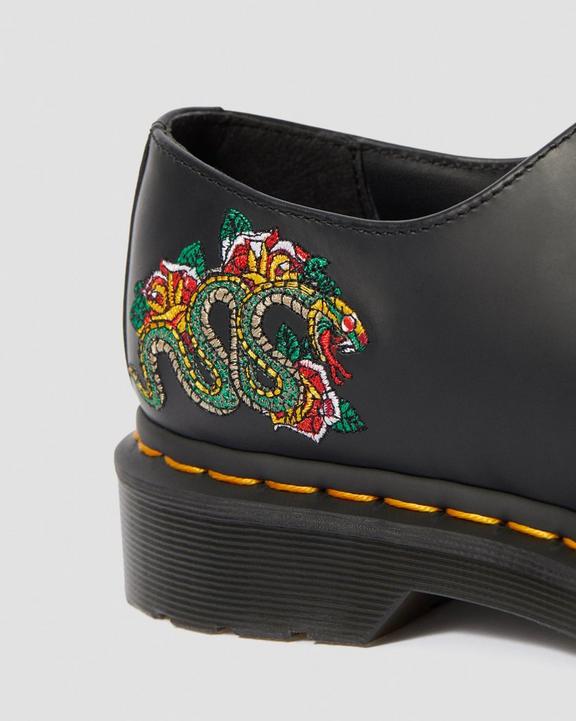 1461 Dragon Embroidered Leather Lace Up Shoes Dr. Martens