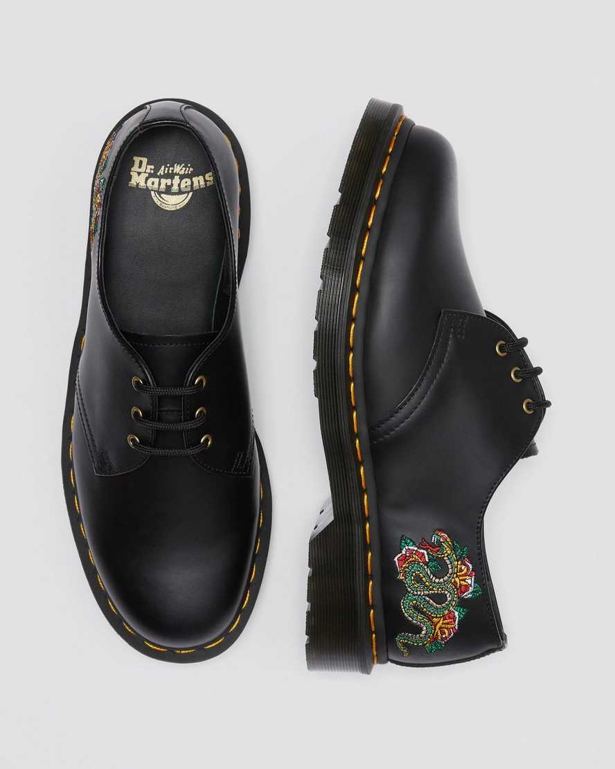 1461 Dragon Embroidered Leather Lace Up Shoes | Dr Martens