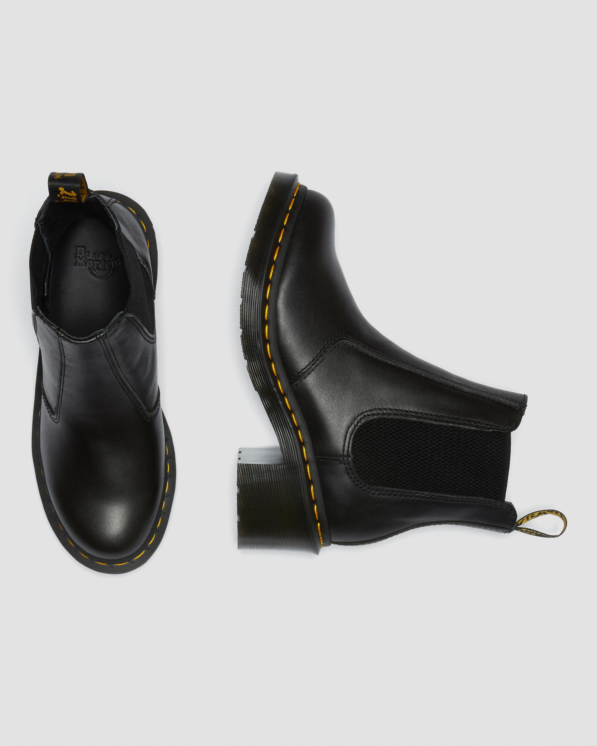 Cadence Women's Leather Heeled Chelsea Boots in BLACK | Dr. Martens™
