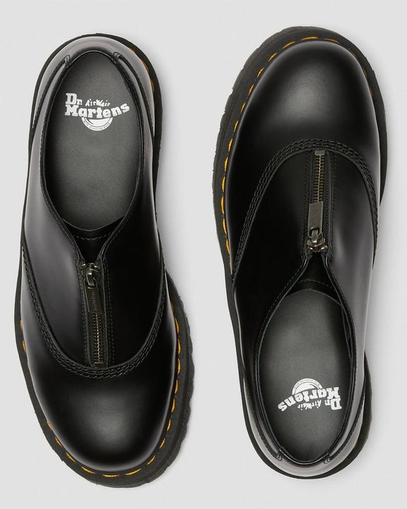 Aurian II Smooth Leather Platform Shoes in Black | Dr. Martens Aurian II Smooth Leather Platform Shoes in Black | Dr. Martens