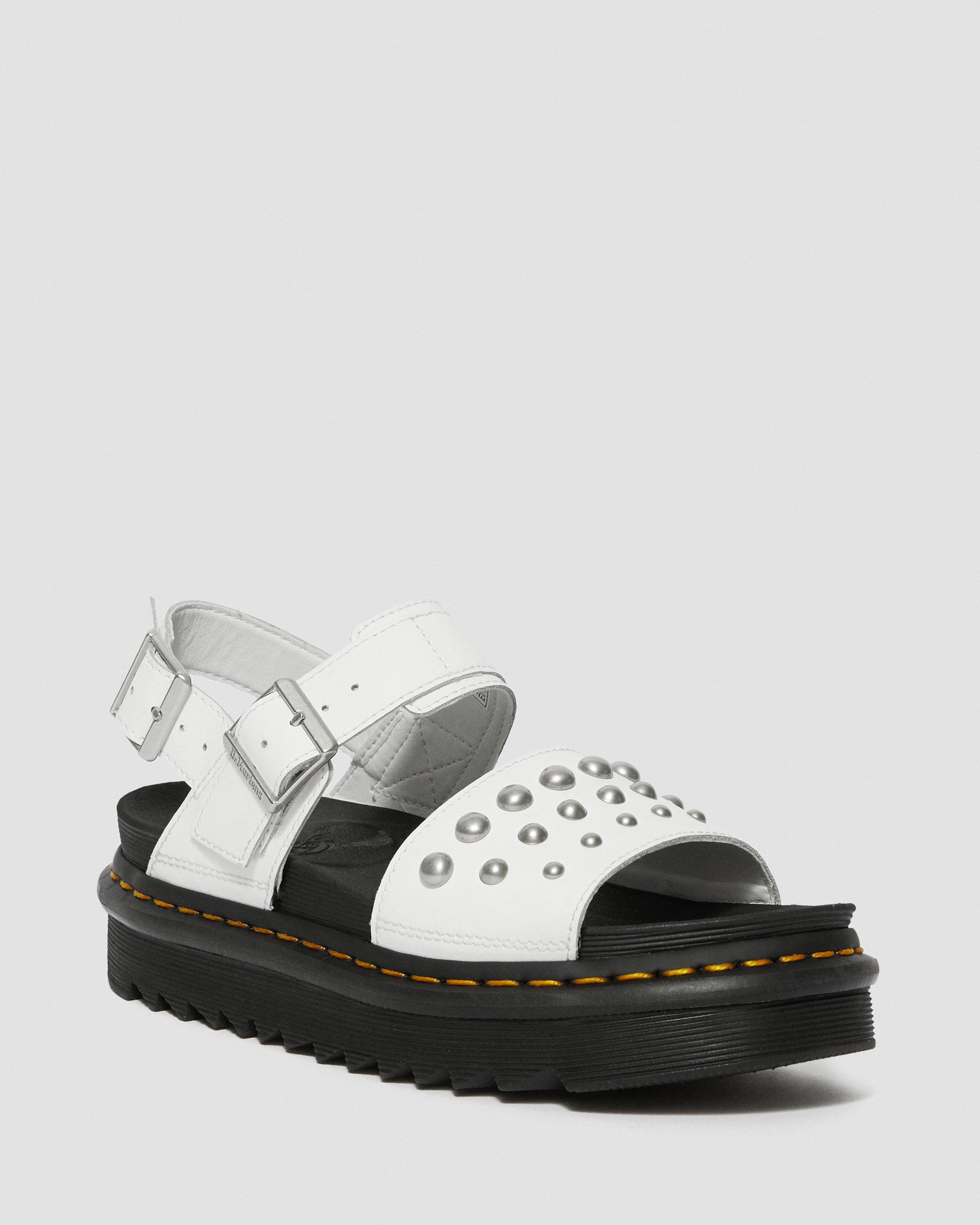 voss leather studded sandals