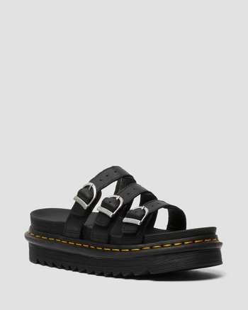 Blaire Leather Slide Sandals