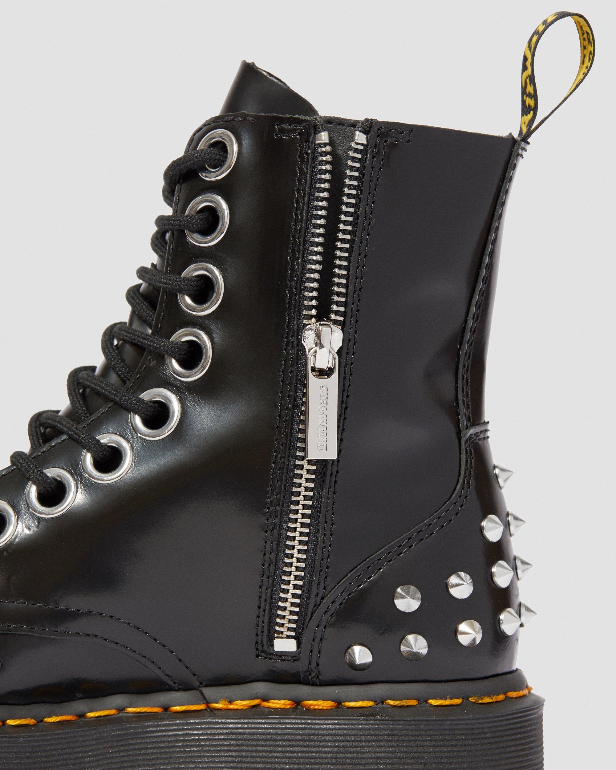Martens Combat Boots black-primrose themed print casual look Dr Shoes High Boots Combat Boots 