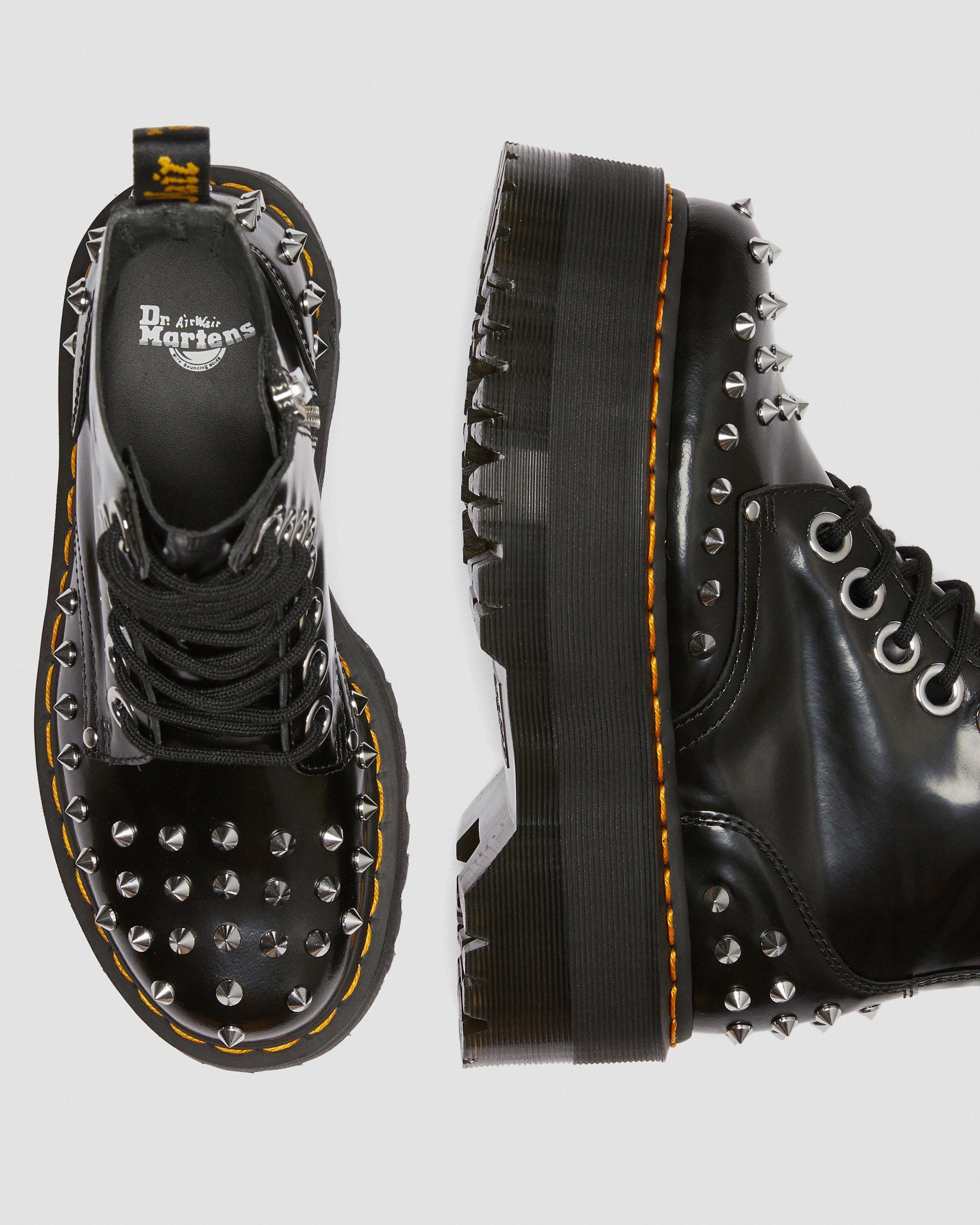 Jadon Max Women's Studded Platform Boots in BLACK | Dr. Martens™