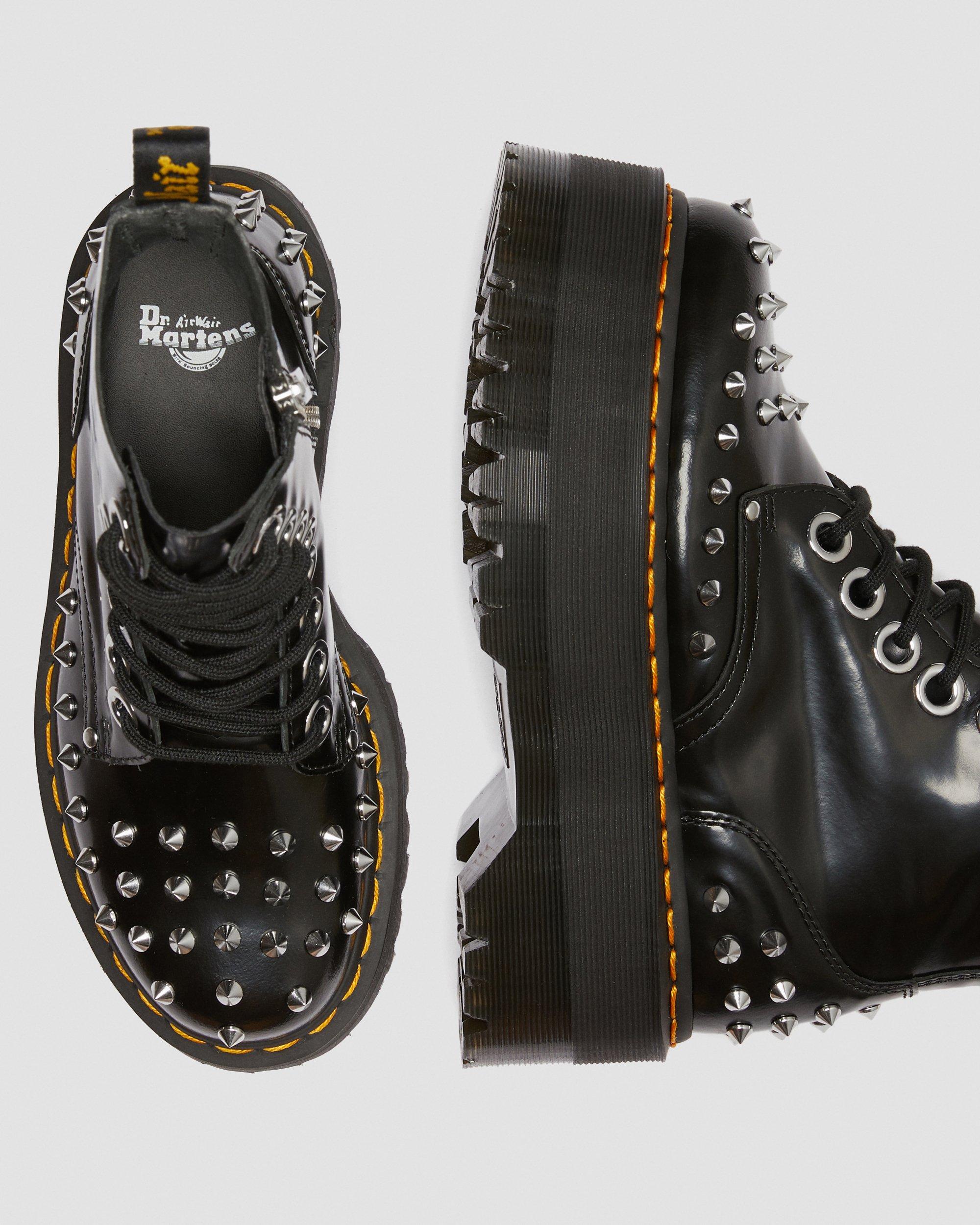 Jadon Max Women's Studded Platform Boots in Black | Dr. Martens