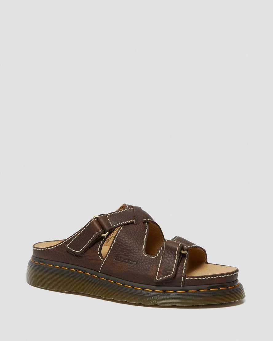Bradfield Rugged Leather Strap Sandals | Dr. Martens