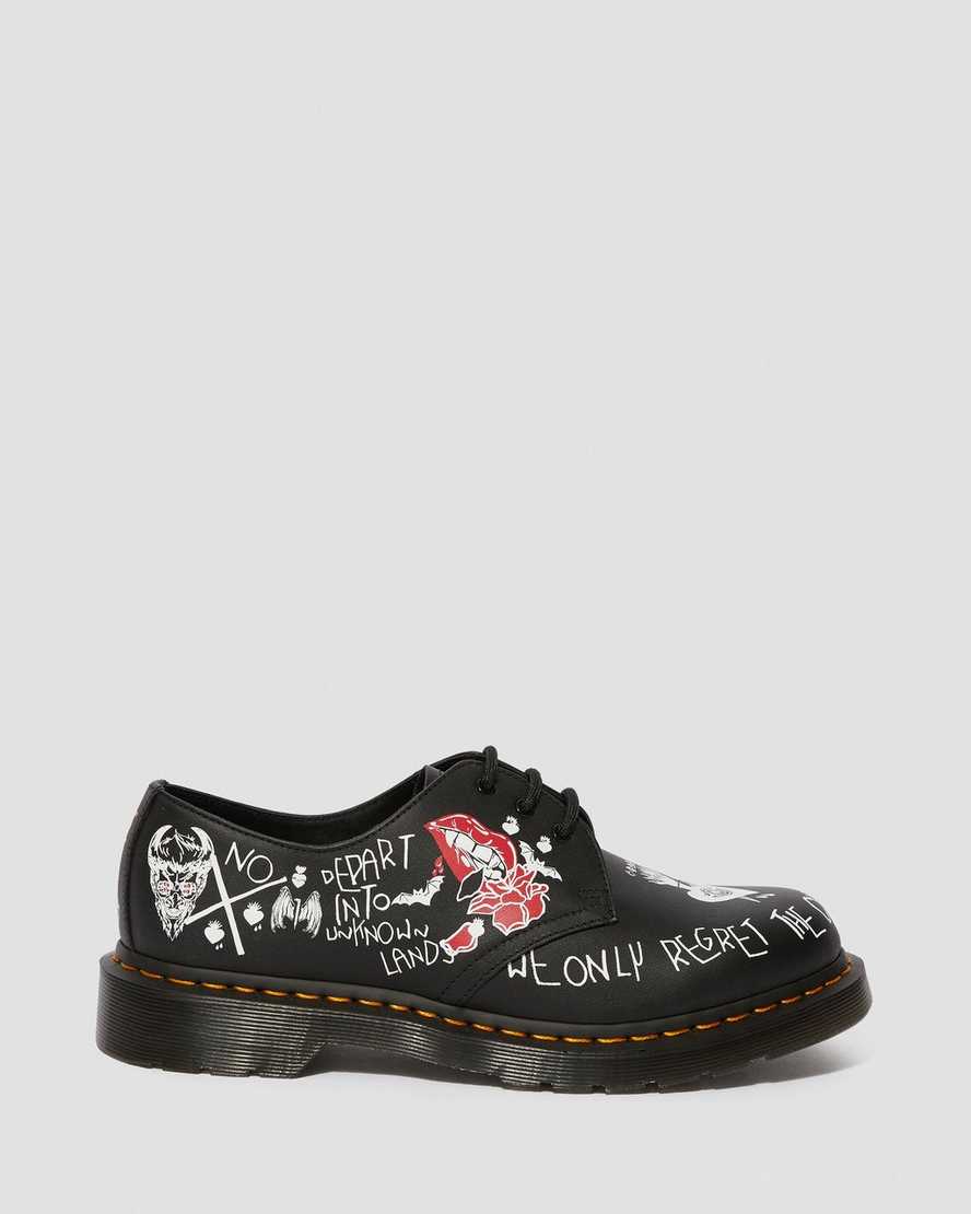 1461 Rebel Leather Printed Oxford Shoes Dr. Martens