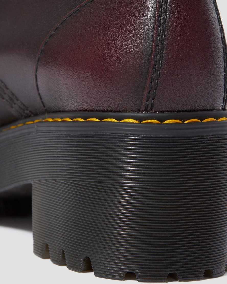 Fietstaxi Allemaal tiener Leona Women's Vintage Leather Heeled Boots | Dr. Martens