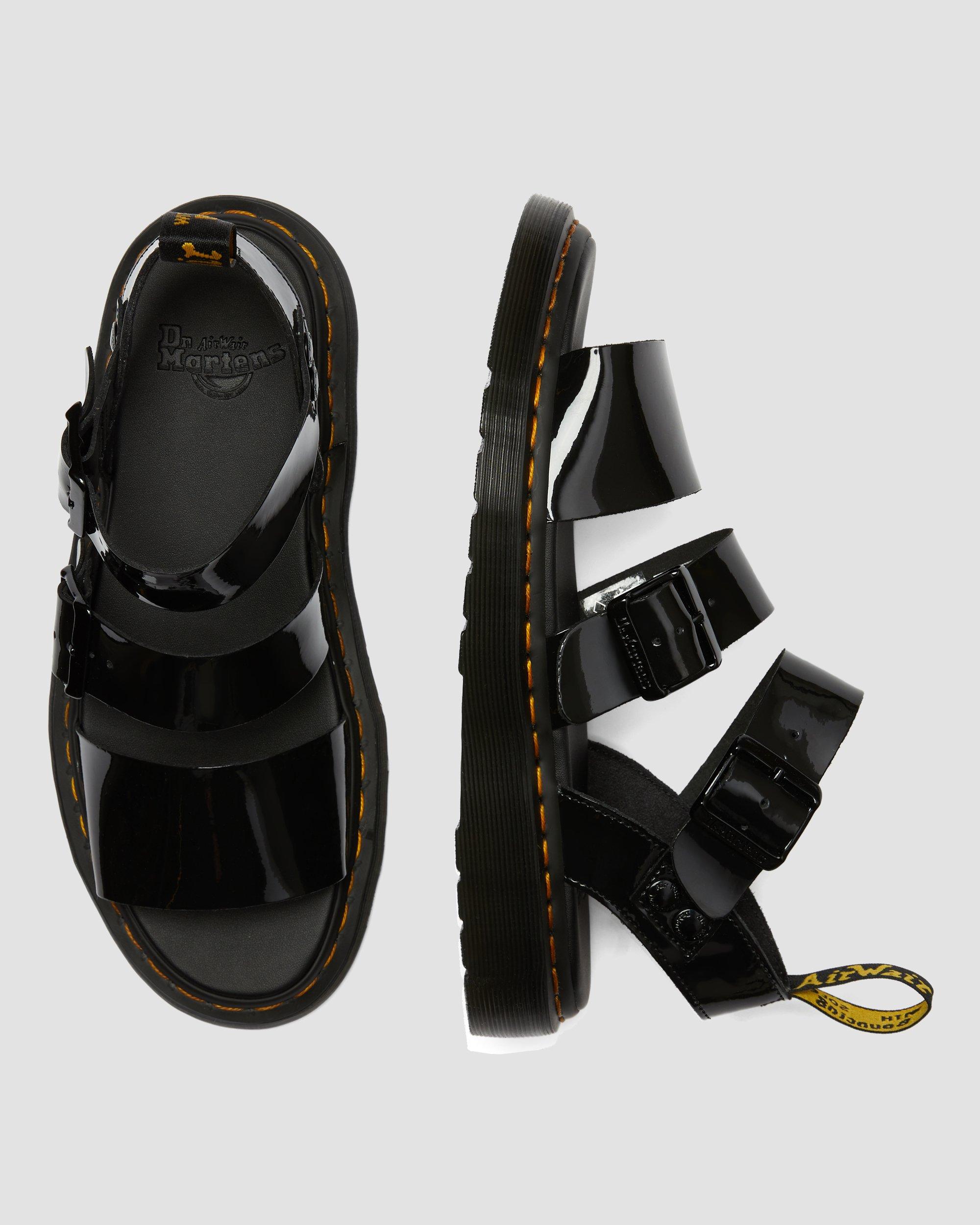 Gryphon Patent Leather Gladiator Sandals | Dr. Martens