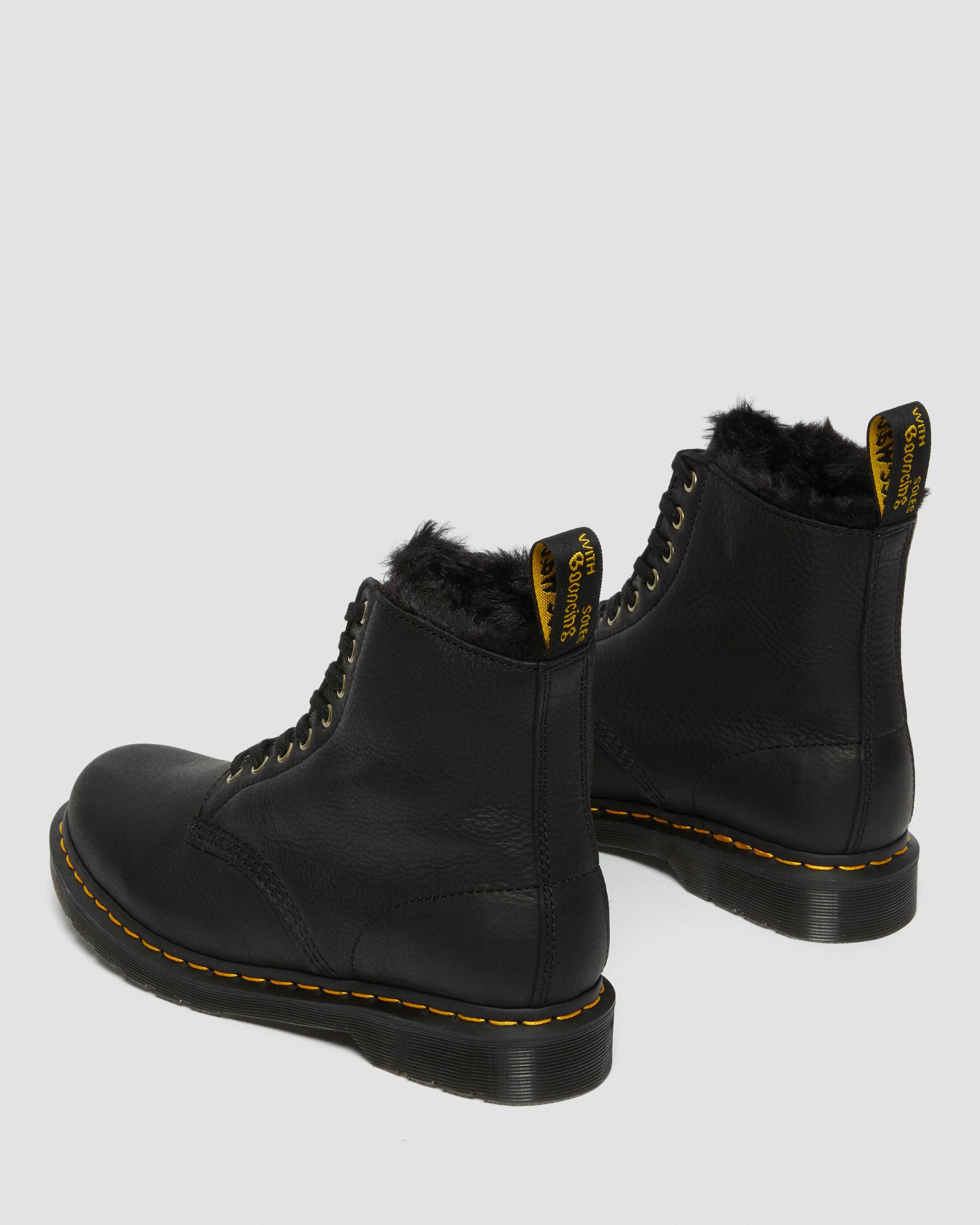 fur lined boots doc martens