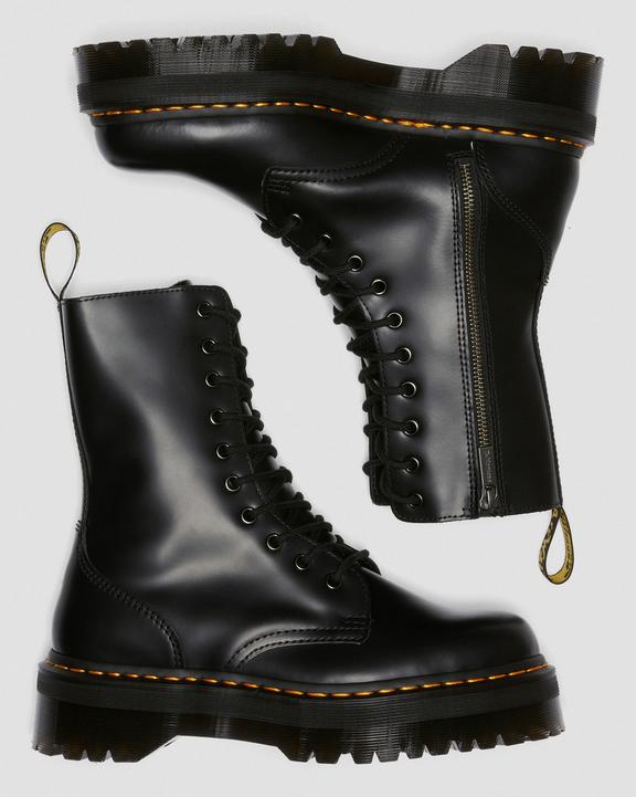 Jadon Hi-platformstøvler i Smooth læder i sortJadon Hi-platformstøvler i Smooth læder Dr. Martens